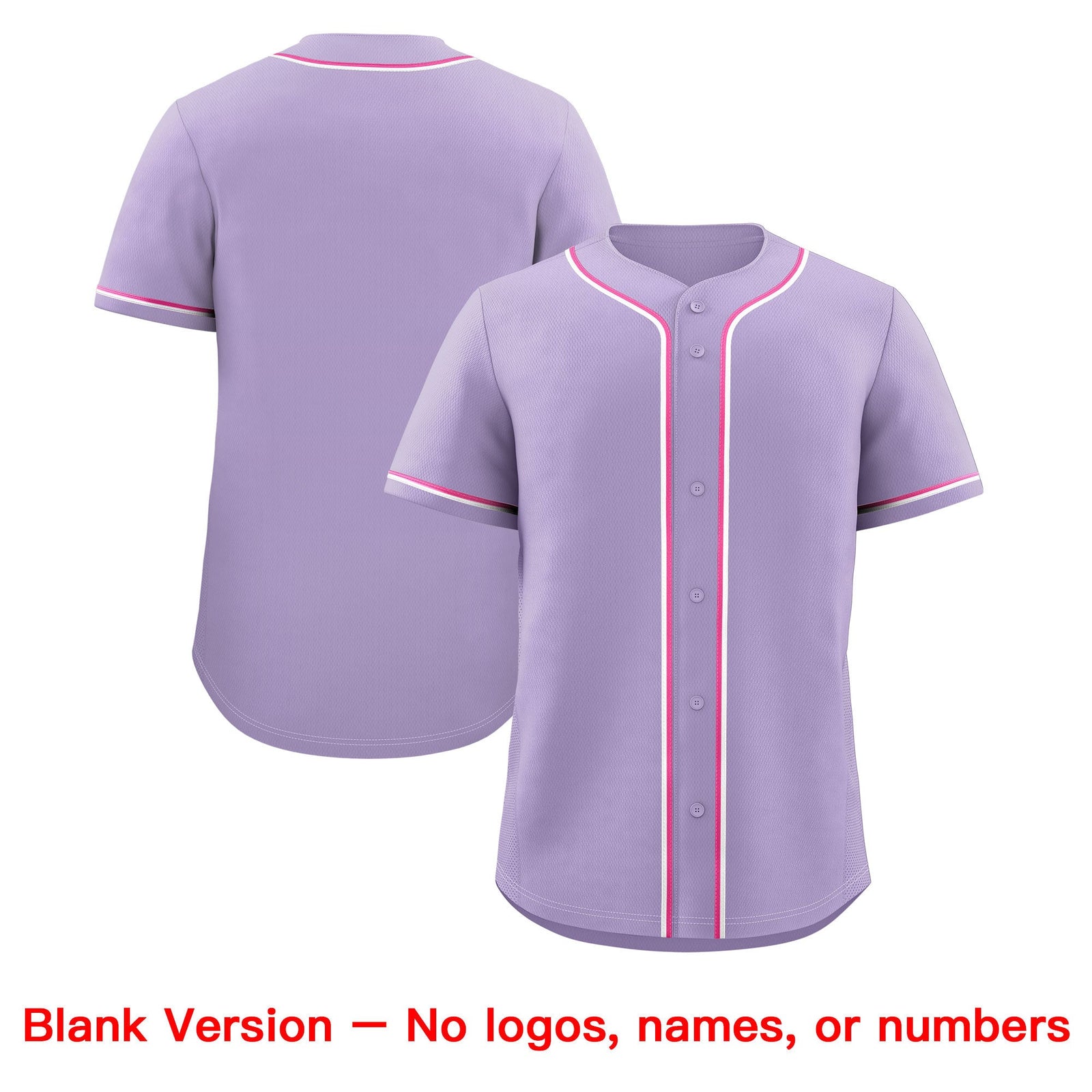 Custom Light Purple Classic Style Stitched Sports Uniform Personalized For Teams Lightweight Baseball Jersey| KXKSHOP