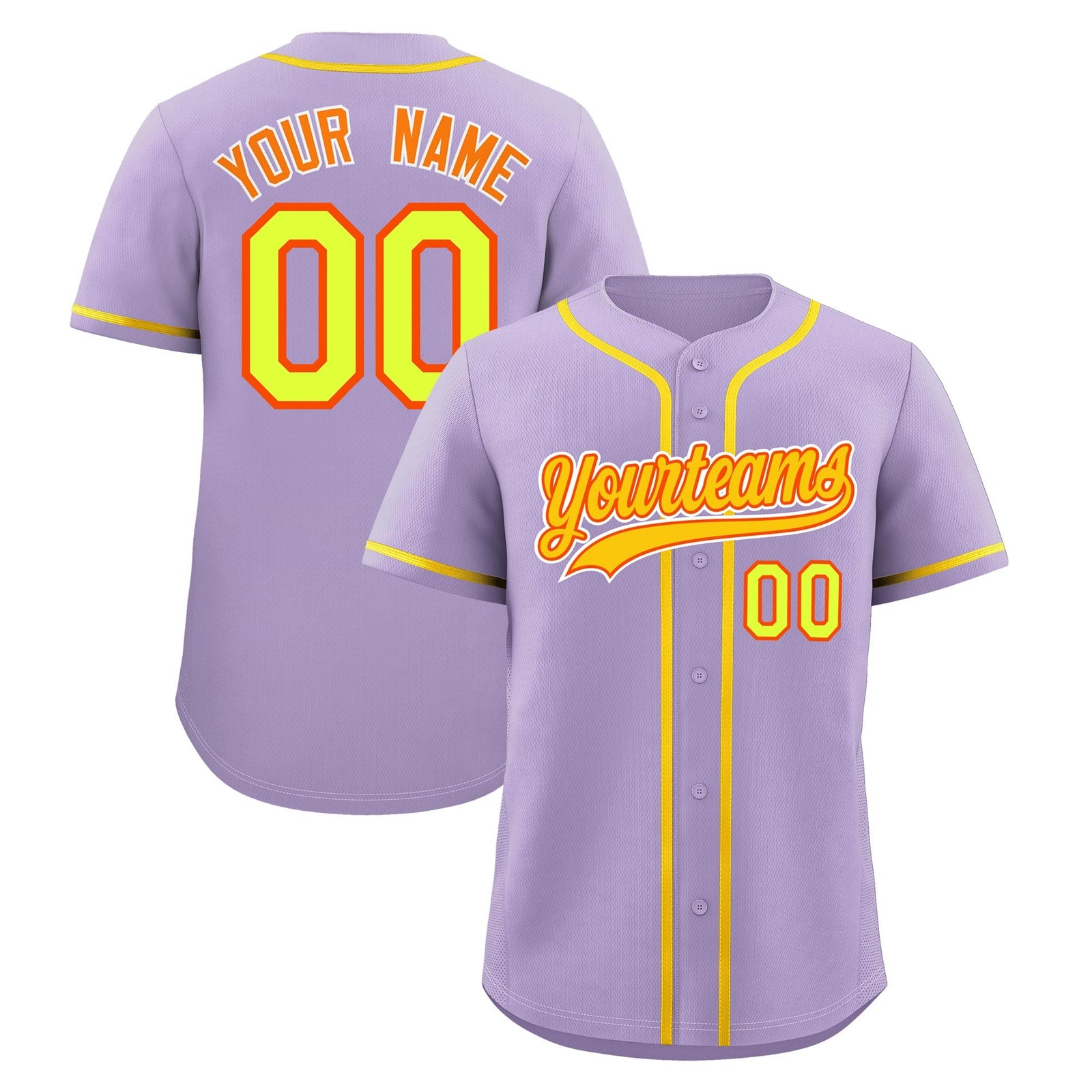 Custom Light Purple Classic Style Stitched Sports Uniform Personalized For Teams Lightweight Baseball Jersey| KXKSHOP