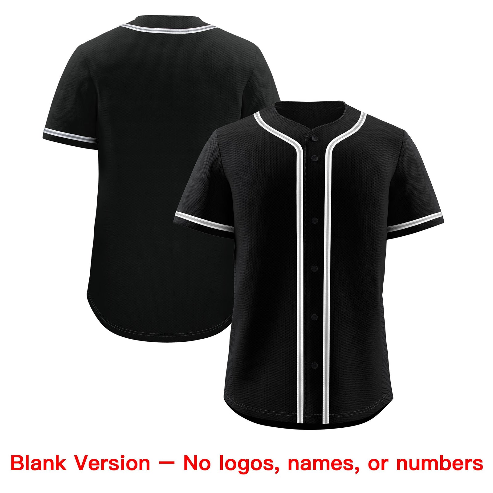 Custom Black Classic Style Stitched Sports Uniform Personalized For Teams Lightweight Baseball Jersey| KXKSHOP