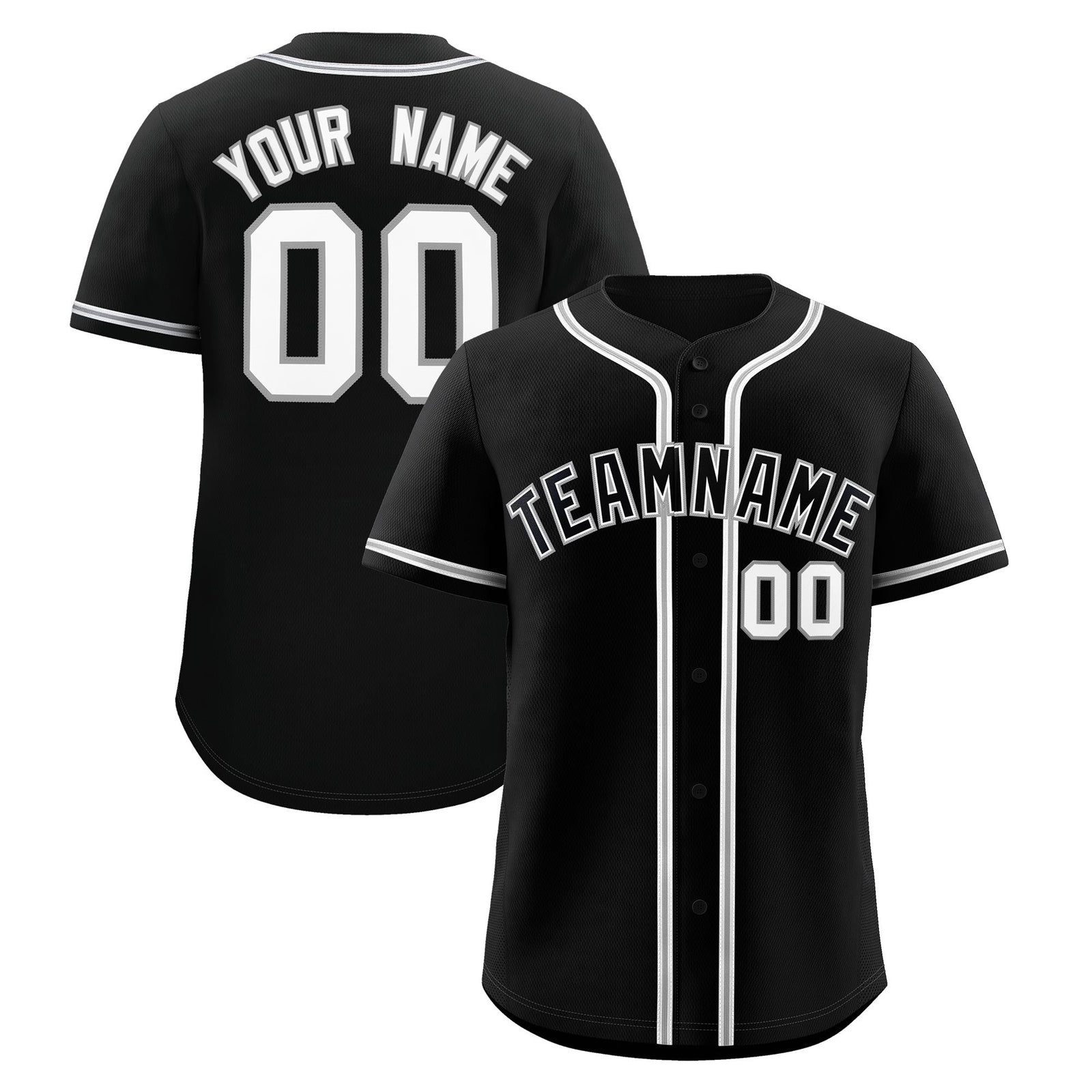Custom Black Classic Style Stitched Sports Uniform Personalized For Teams Lightweight Baseball Jersey| KXKSHOP