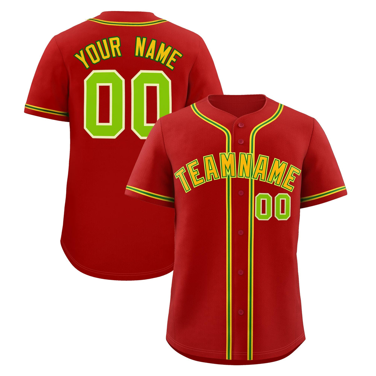 Custom Red Classic Style Stitched Sports Uniform Personalized For Teams Lightweight Baseball Jersey| KXKSHOP