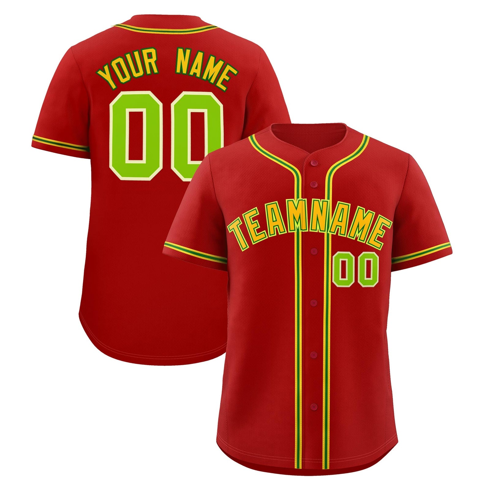 Custom Red Classic Style Stitched Sports Uniform Personalized For Teams Lightweight Baseball Jersey| KXKSHOP