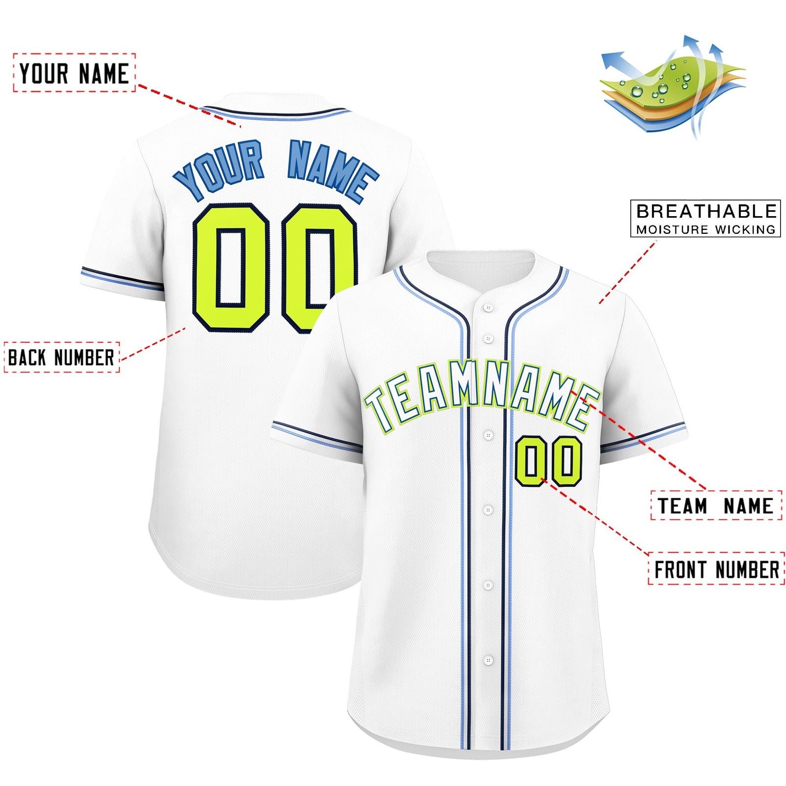 Custom White Classic Style Stitched Sports Uniform Personalized For Teams Quick Dry Baseball Jersey| KXKSHOP