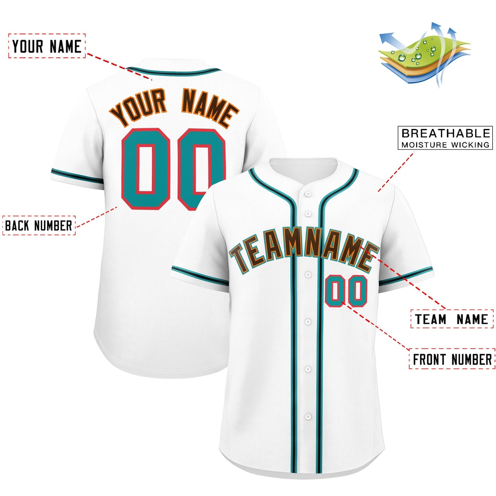 Custom White Classic Style Stitched Sports Uniform Personalized For Teams Lightweight Baseball Jersey| KXKSHOP