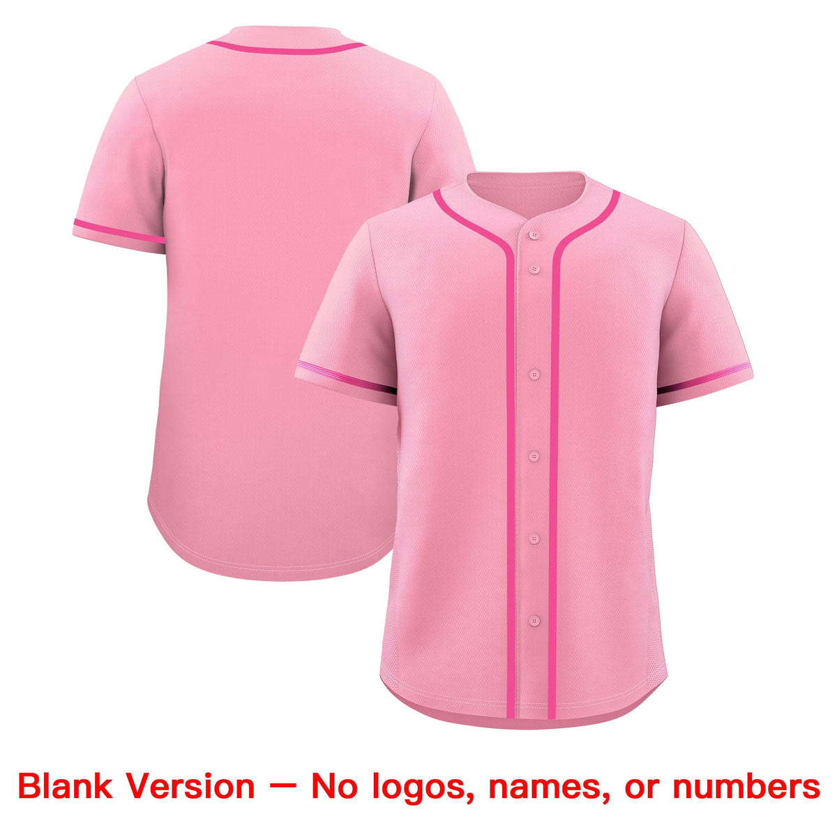 Custom Light Pink Classic Style Stitched Sports Uniform Personalized For Teams Lightweight Baseball Jersey| KXKSHOP