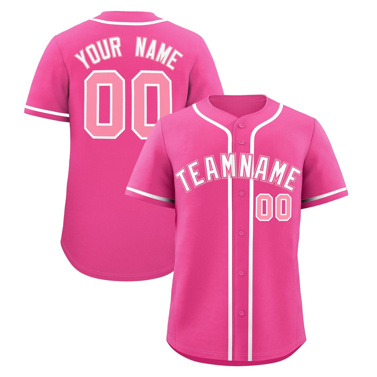 Custom Pink Classic Style Stitched Sports Uniform Personalized For Teams Quick Dry Baseball Jersey| KXKSHOP
