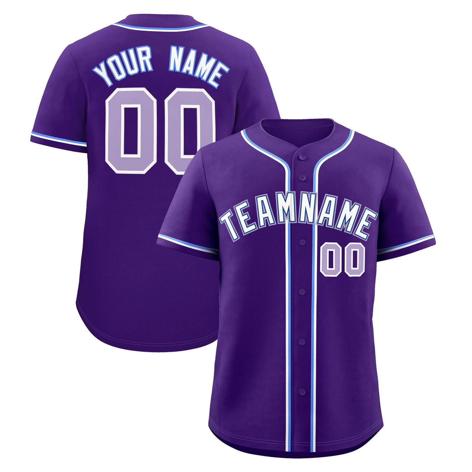 Custom Purple Classic Style Stitched Sports Uniform Personalized For Teams Lightweight Baseball Jersey| KXKSHOP