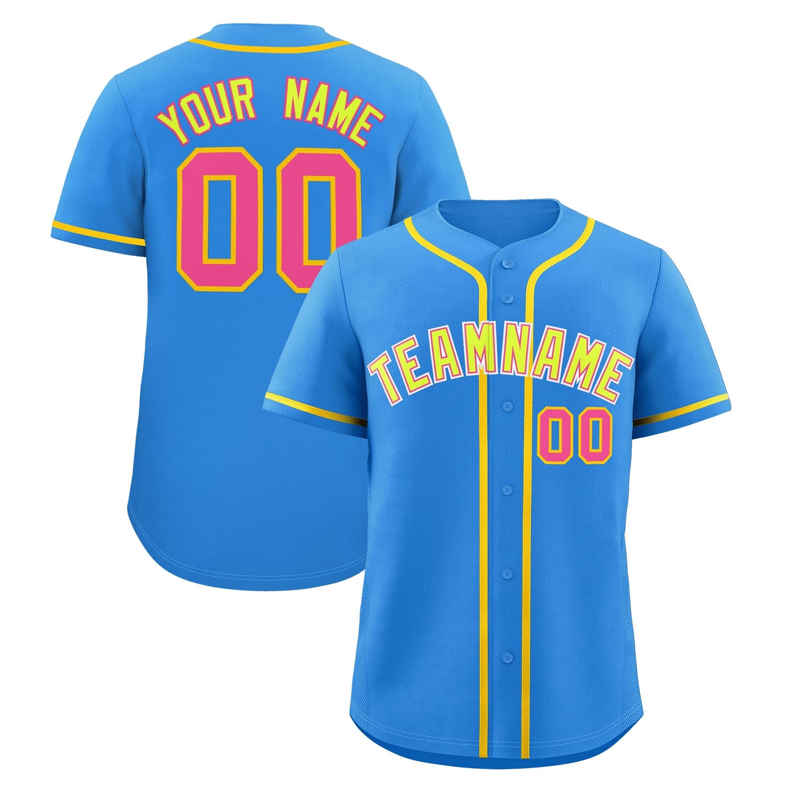 Custom Light Blue Classic Style Stitched Sports Uniform Personalized For Teams Quick Dry Baseball Jersey| KXKSHOP