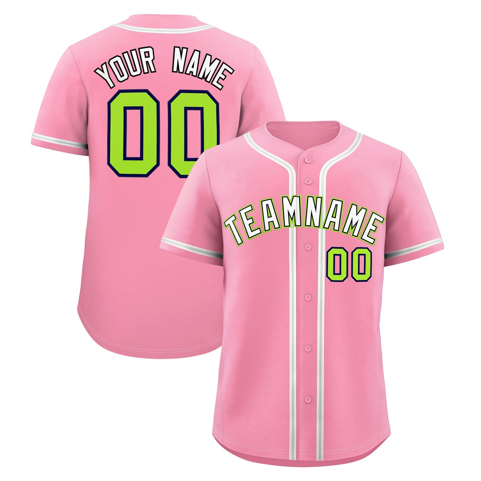 Custom Light Pink Classic Style Stitched Sports Uniform Personalized For Teams Quick Dry Baseball Jersey| KXKSHOP
