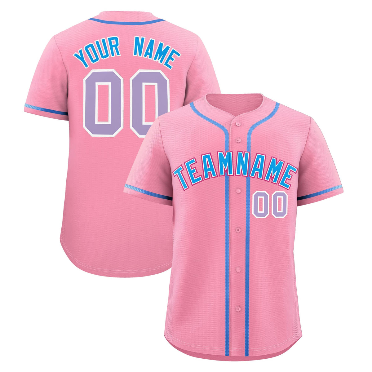 Custom Light Pink Classic Style Stitched Sports Uniform Personalized For Teams Quick Dry Baseball Jersey| KXKSHOP