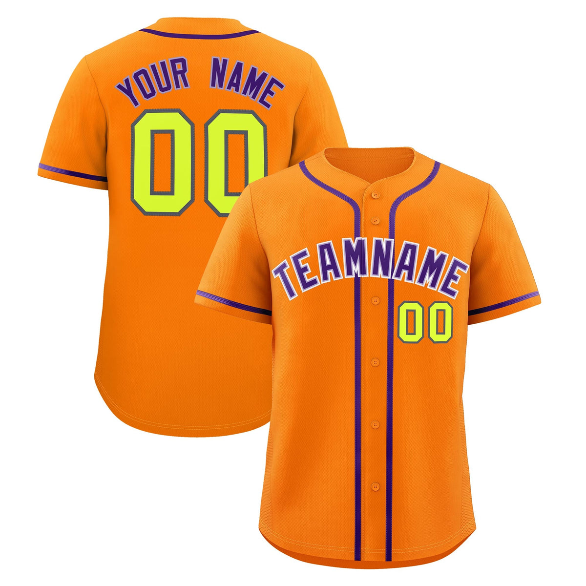 Custom Orange Classic Style Stitched Sports Uniform Personalized For Teams Quick Dry Baseball Jersey| KXKSHOP