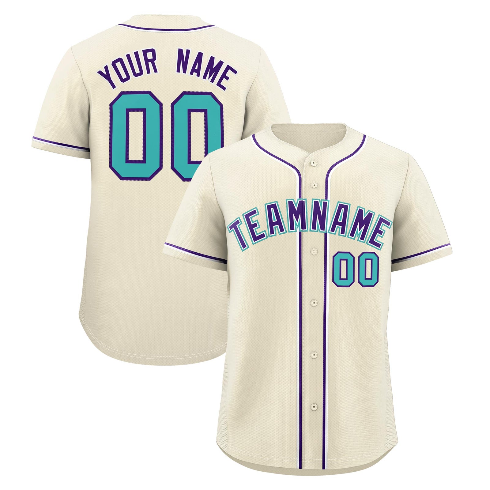 Custom Cream Classic Style Stitched Sports Uniform Personalized For Teams Quick Dry Baseball Jersey| KXKSHOP