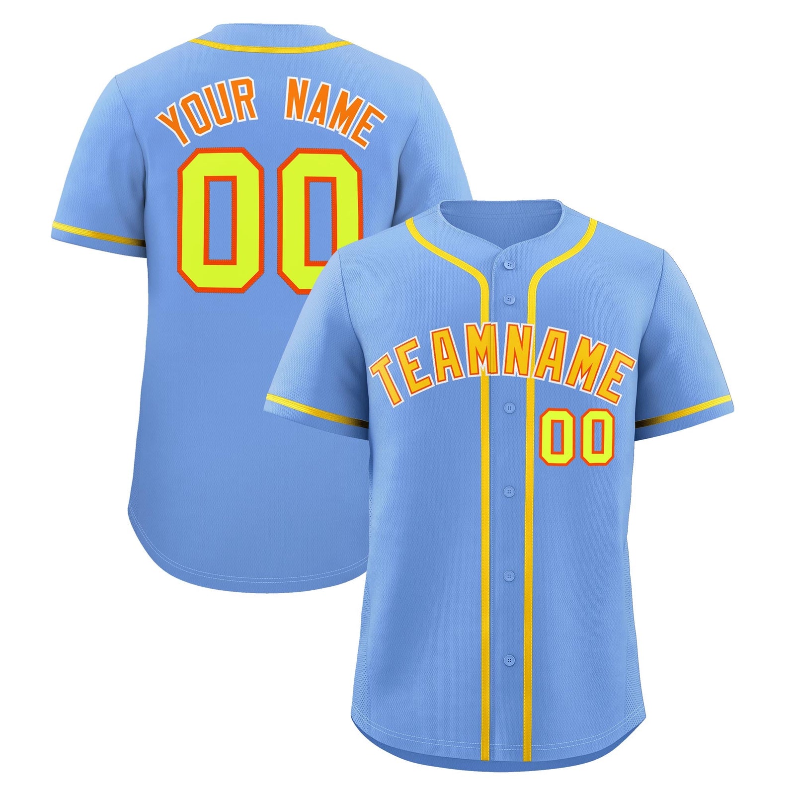 Custom Light Blue Classic Style Stitched Sports Uniform Personalized For Teams Quick Dry Baseball Jersey| KXKSHOP