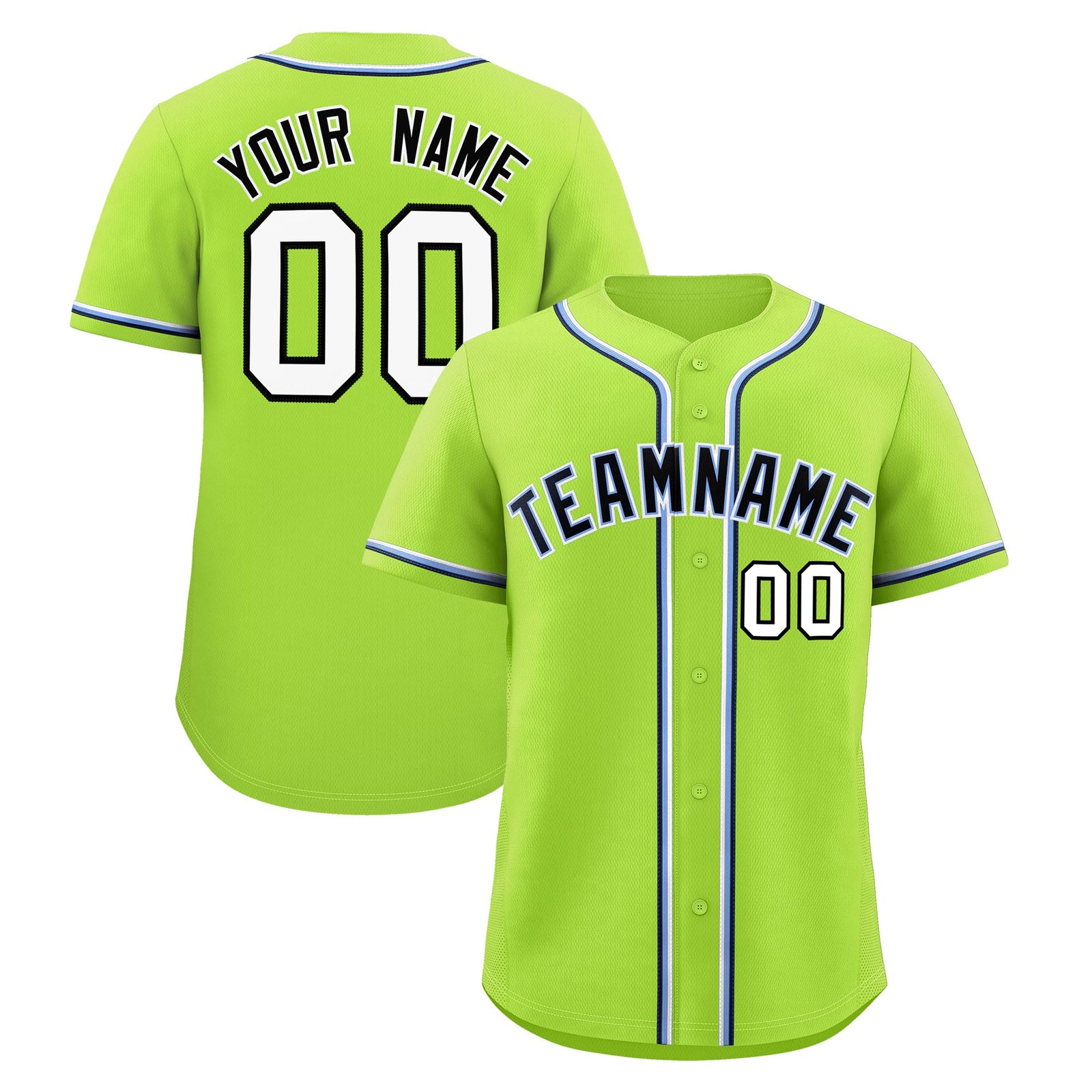 Custom Neon Green Classic Style Stitched Sports Uniform Personalized For Teams Lightweight Baseball Jersey| KXKSHOP