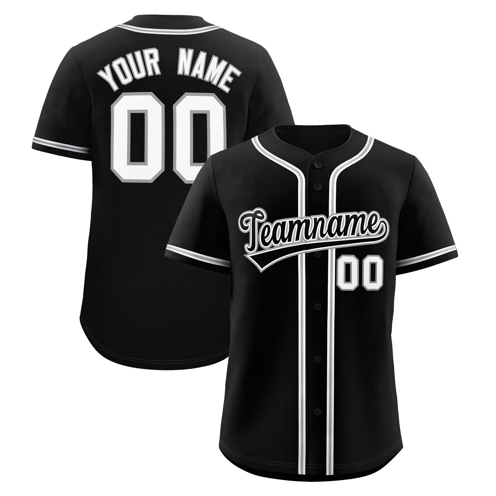 Custom Black Classic Style Stitched Sports Uniform Personalized For Teams Lightweight Baseball Jersey| KXKSHOP