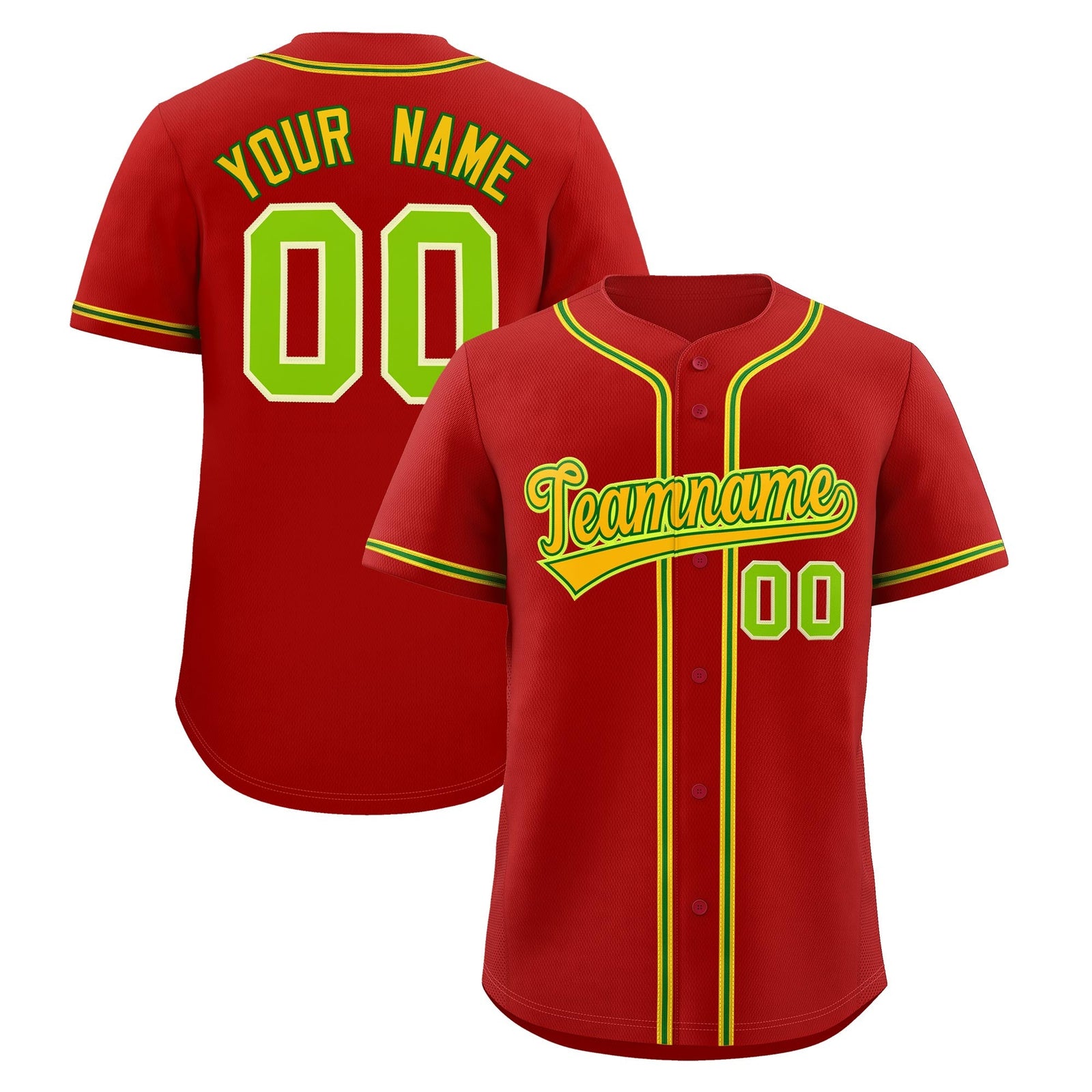 Custom Red Classic Style Stitched Sports Uniform Personalized For Teams Lightweight Baseball Jersey| KXKSHOP