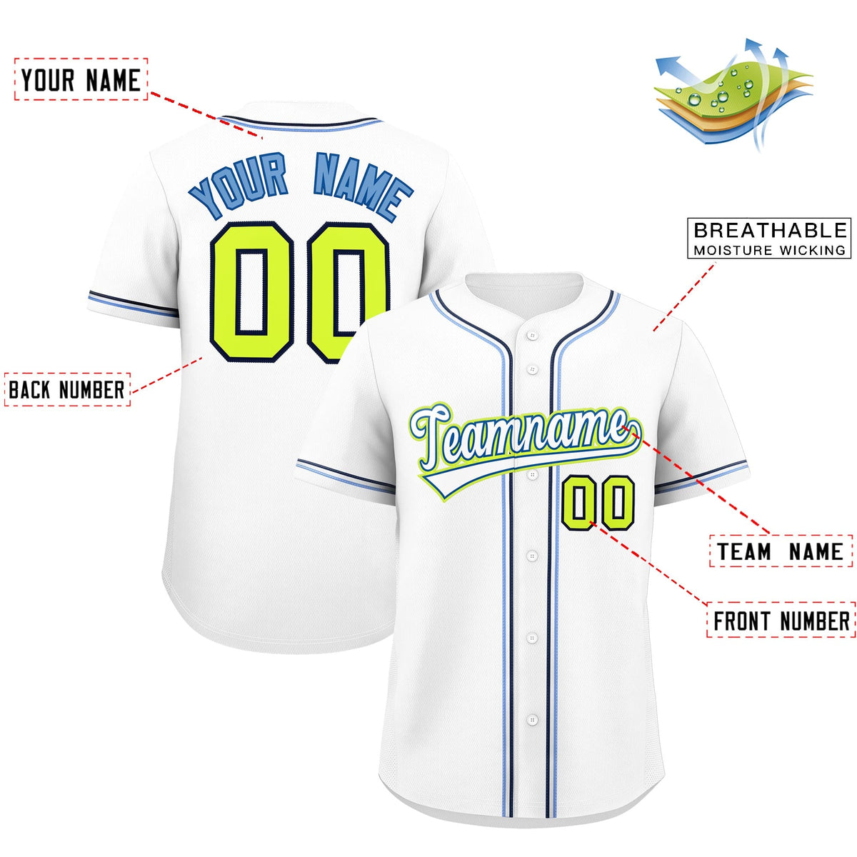 Custom White Classic Style Stitched Sports Uniform Personalized For Teams Quick Dry Baseball Jersey| KXKSHOP
