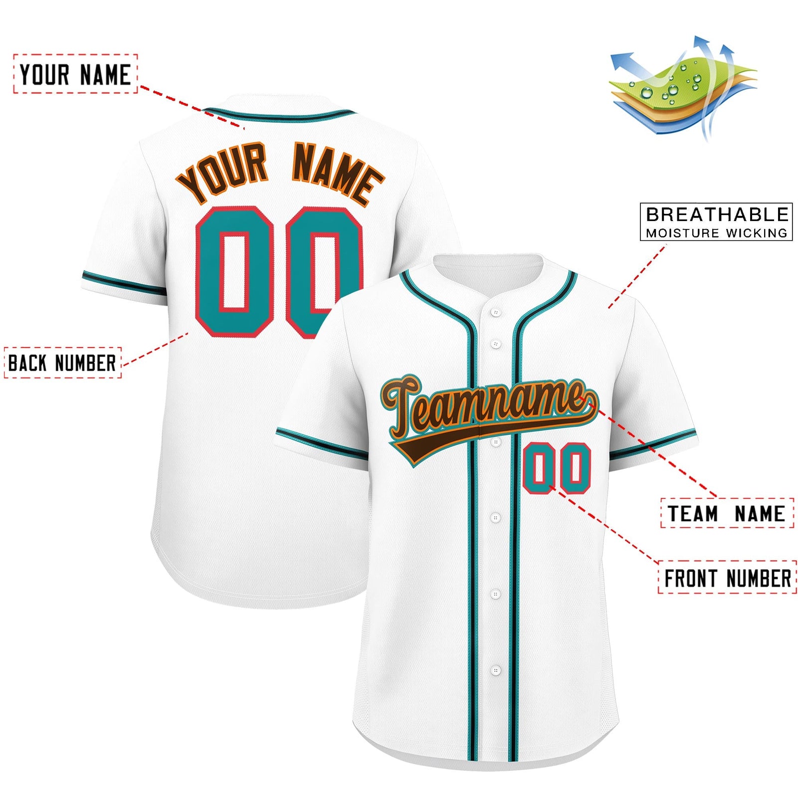 Custom White Classic Style Stitched Sports Uniform Personalized For Teams Lightweight Baseball Jersey| KXKSHOP