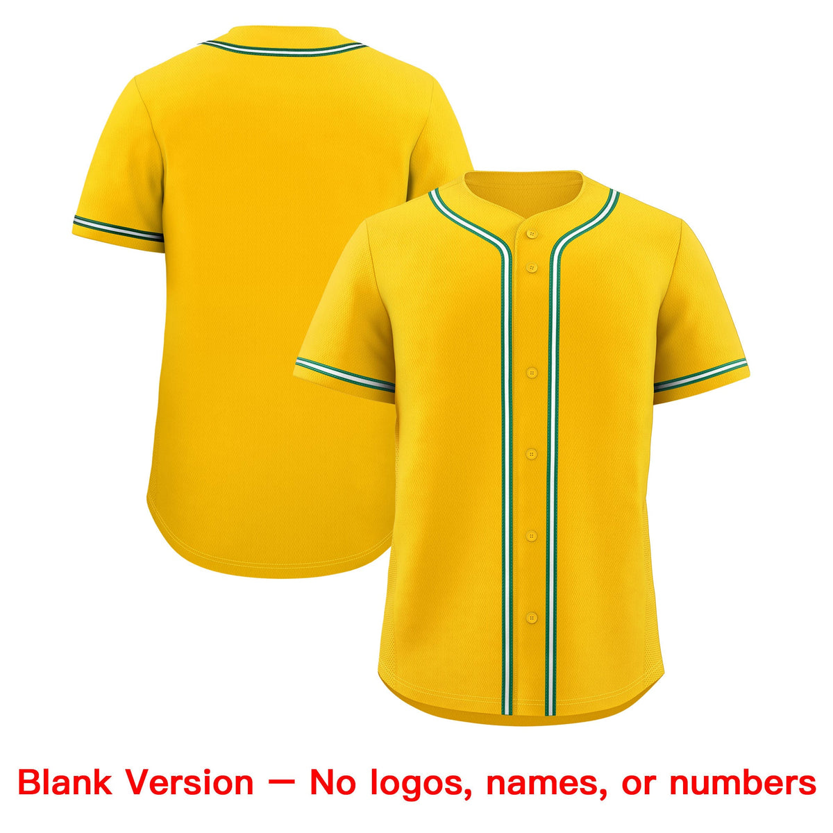 Custom Yellow Classic Style Stitched Sports Uniform Personalized For Teams Lightweight Baseball Jersey| KXKSHOP