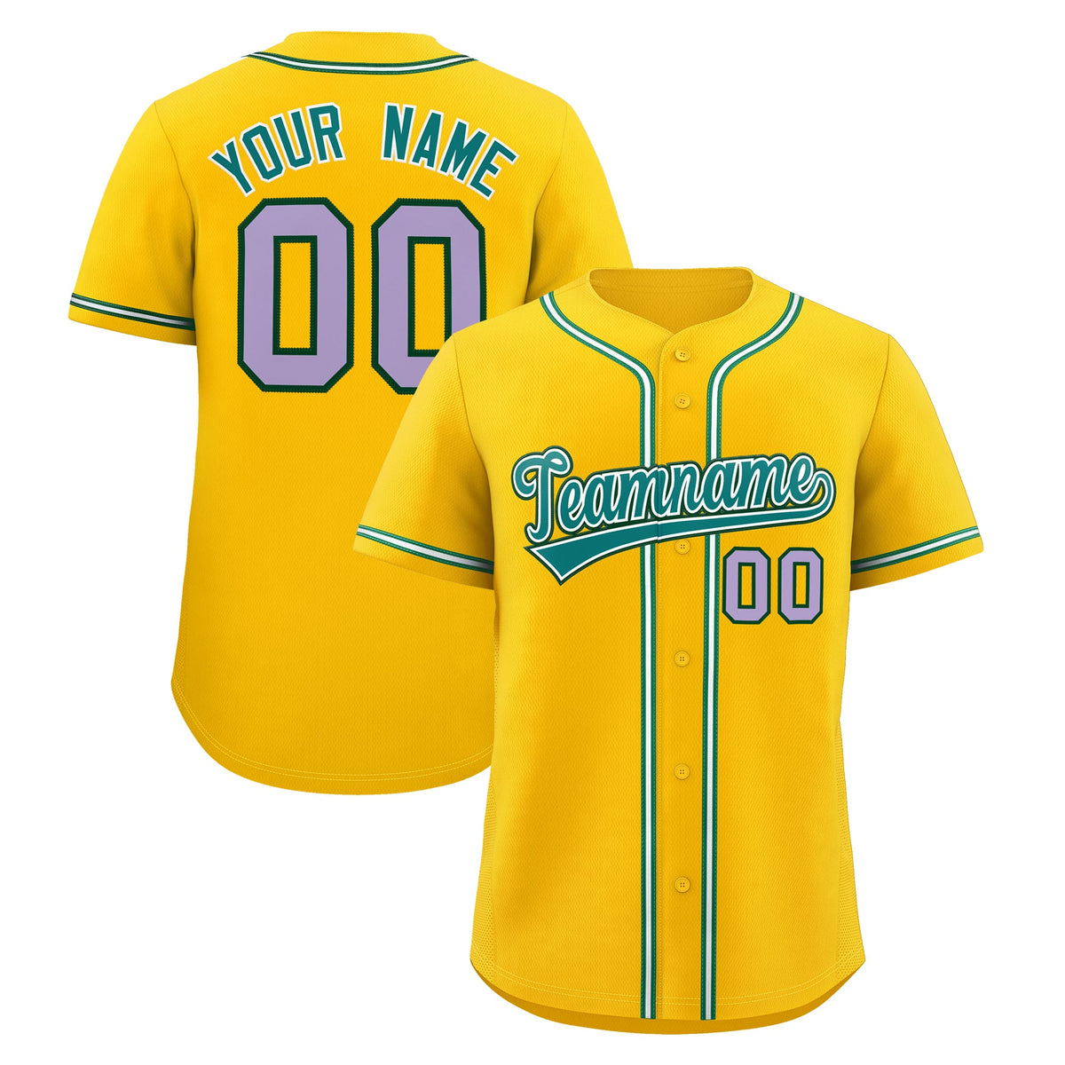 Custom Yellow Classic Style Stitched Sports Uniform Personalized For Teams Lightweight Baseball Jersey| KXKSHOP