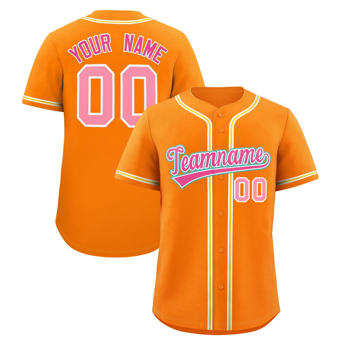 Custom Orange Classic Style Stitched Sports Uniform Personalized For Teams Quick Dry Baseball Jersey| KXKSHOP