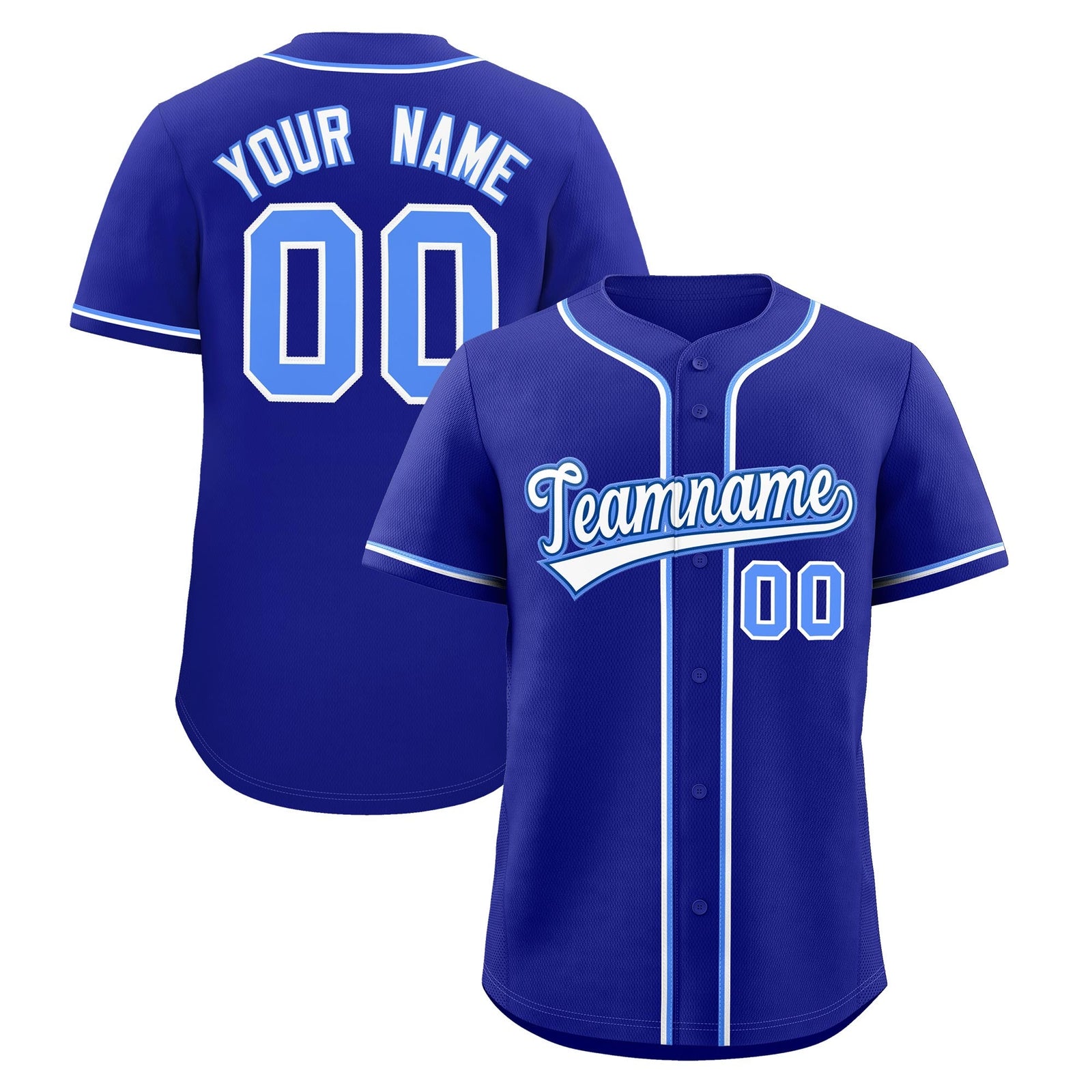 Custom Royal Classic Style Stitched Sports Uniform Personalized For Teams Quick Dry Baseball Jersey| KXKSHOP