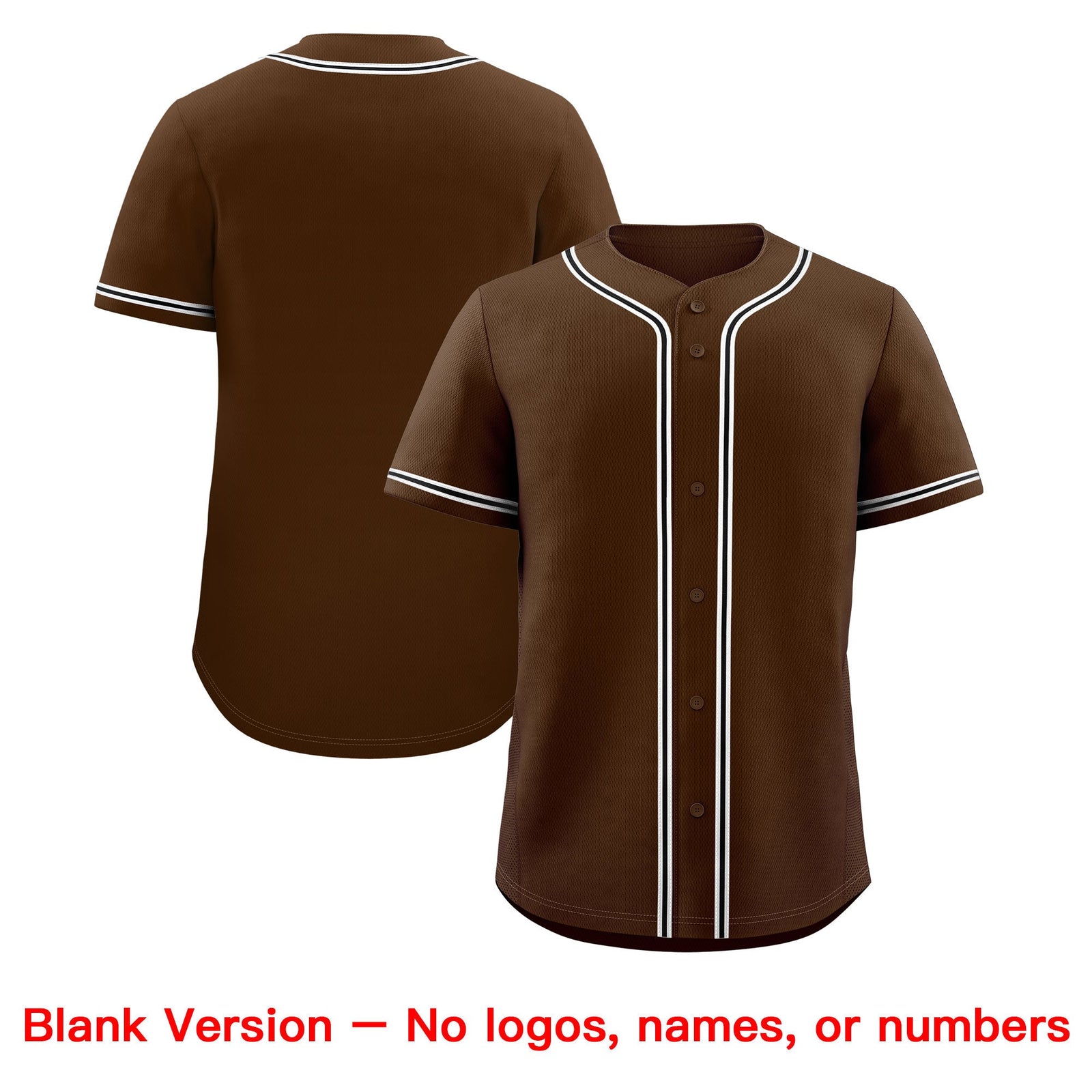 Custom Brown Classic Style Stitched Sports Uniform Personalized For Teams Lightweight Baseball Jersey| KXKSHOP