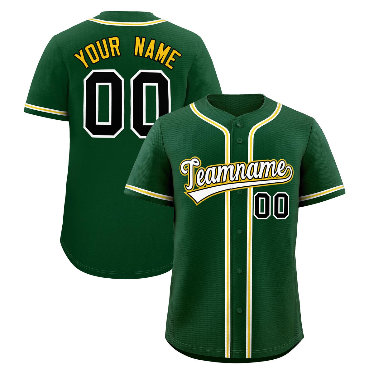 Custom Green Classic Style Stitched Sports Uniform Personalized For Teams Quick Dry Baseball Jersey| KXKSHOP