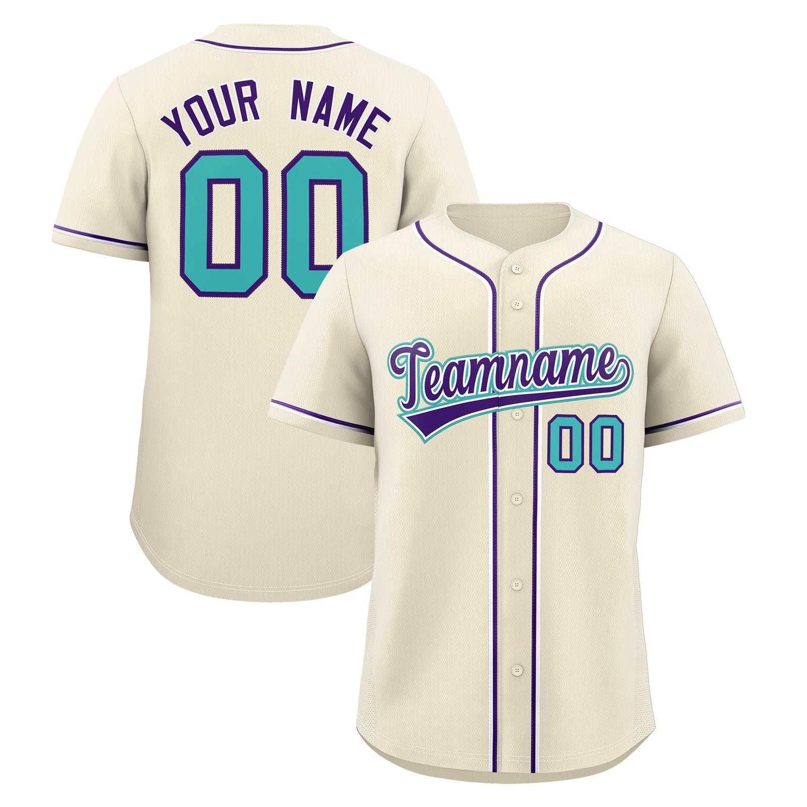 Custom Cream Classic Style Stitched Sports Uniform Personalized For Teams Quick Dry Baseball Jersey| KXKSHOP