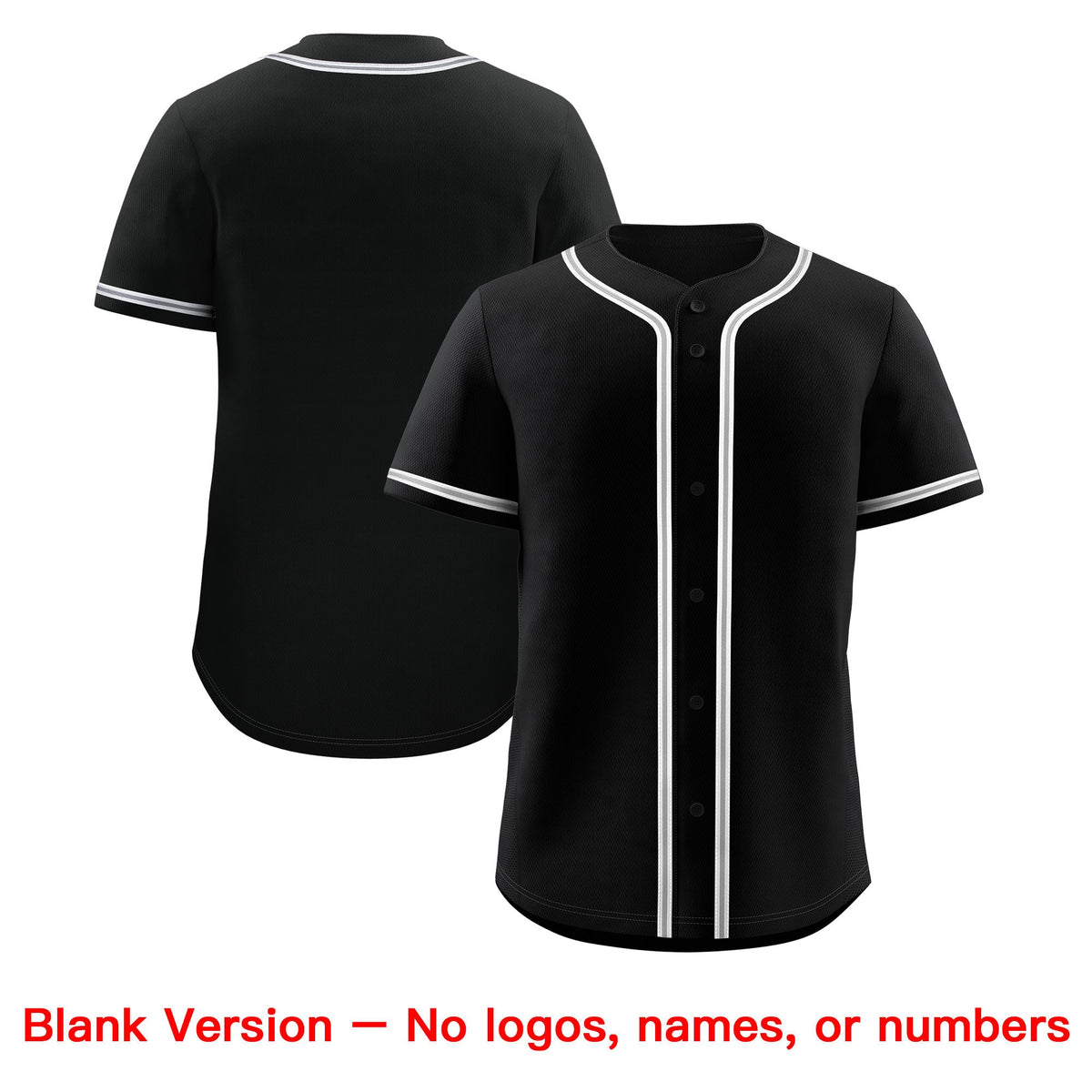 Custom Black Classic Style Stitched Sports Uniform Personalized For Teams Lightweight Baseball Jersey| KXKSHOP