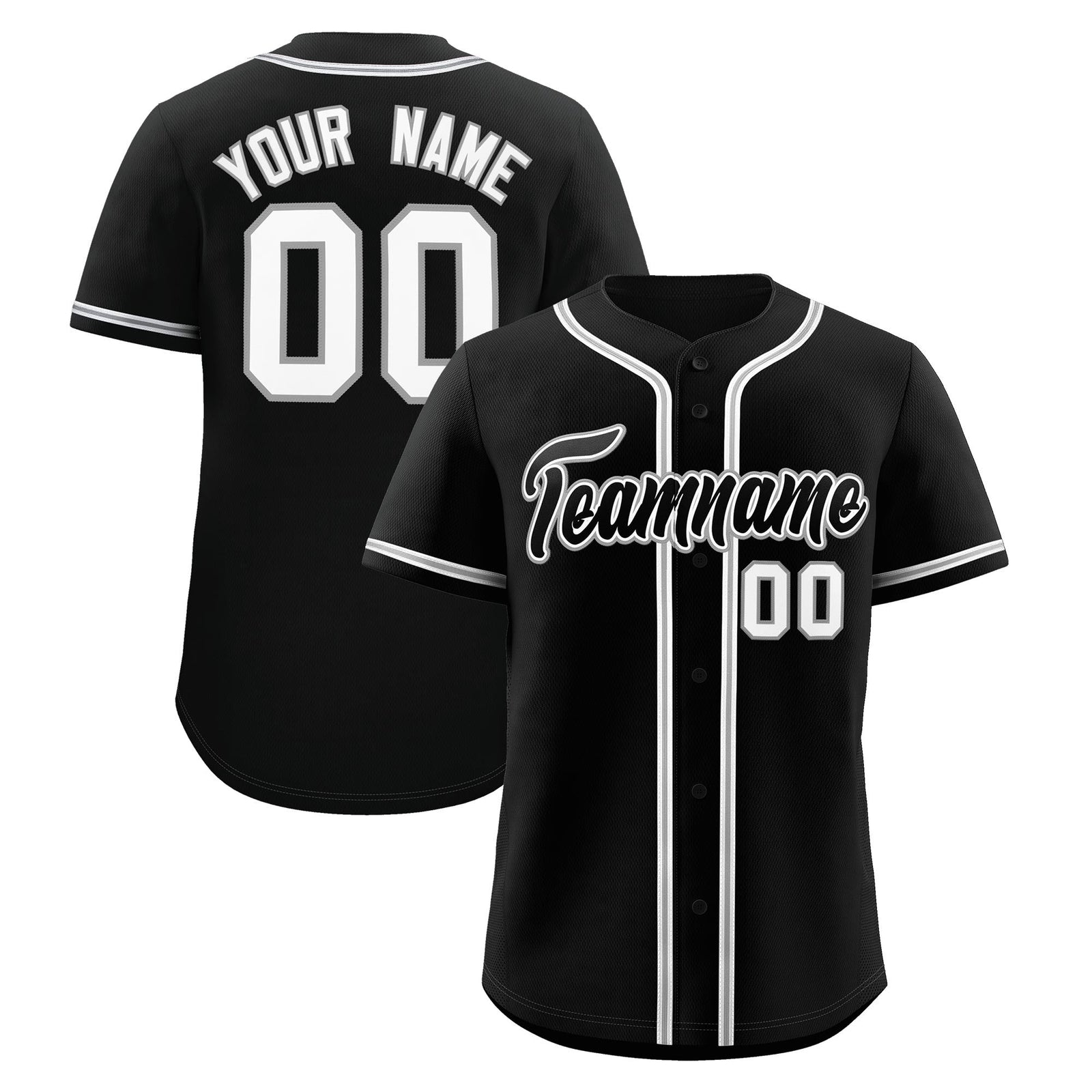 Custom Black Classic Style Stitched Sports Uniform Personalized For Teams Lightweight Baseball Jersey| KXKSHOP