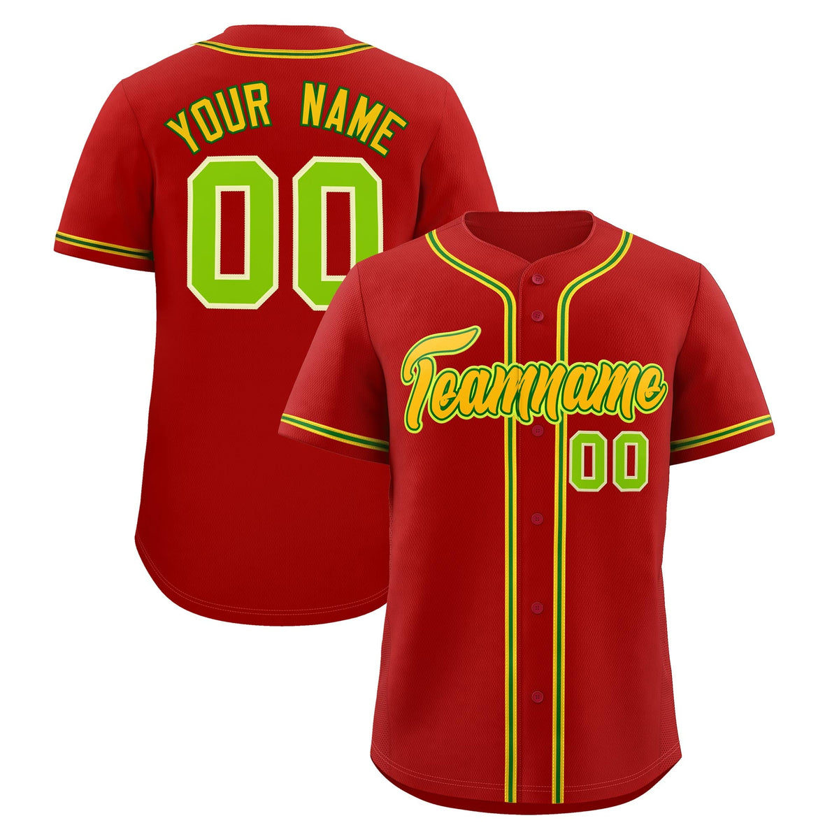 Custom Red Classic Style Stitched Sports Uniform Personalized For Teams Lightweight Baseball Jersey| KXKSHOP
