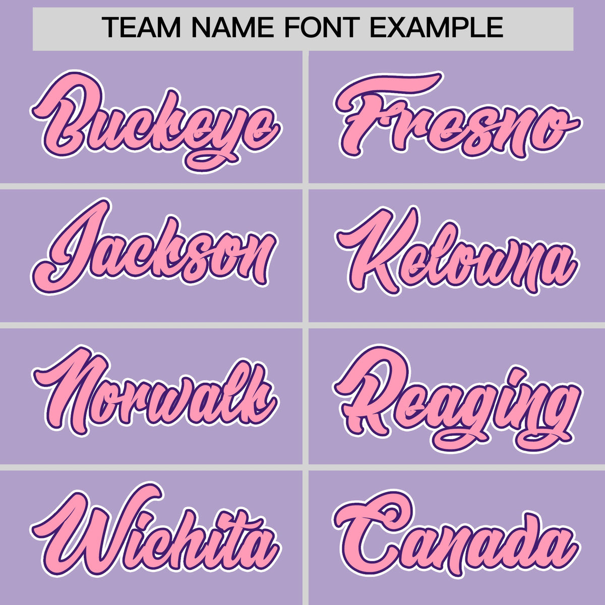 Custom Light Purple Classic Style Stitched Sports Uniform Personalized For Teams Lightweight Baseball Jersey| KXKSHOP