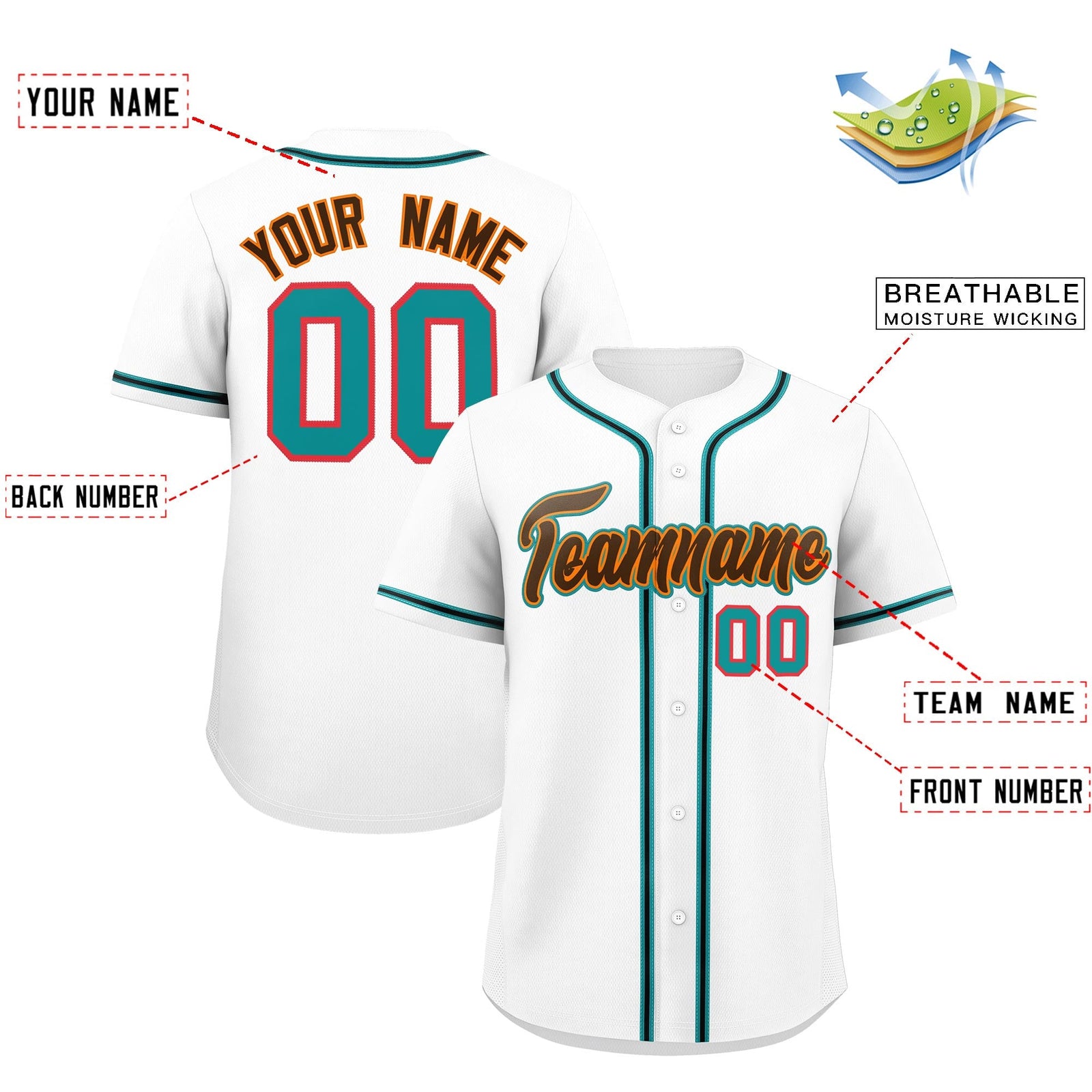 Custom White Classic Style Stitched Sports Uniform Personalized For Teams Lightweight Baseball Jersey| KXKSHOP