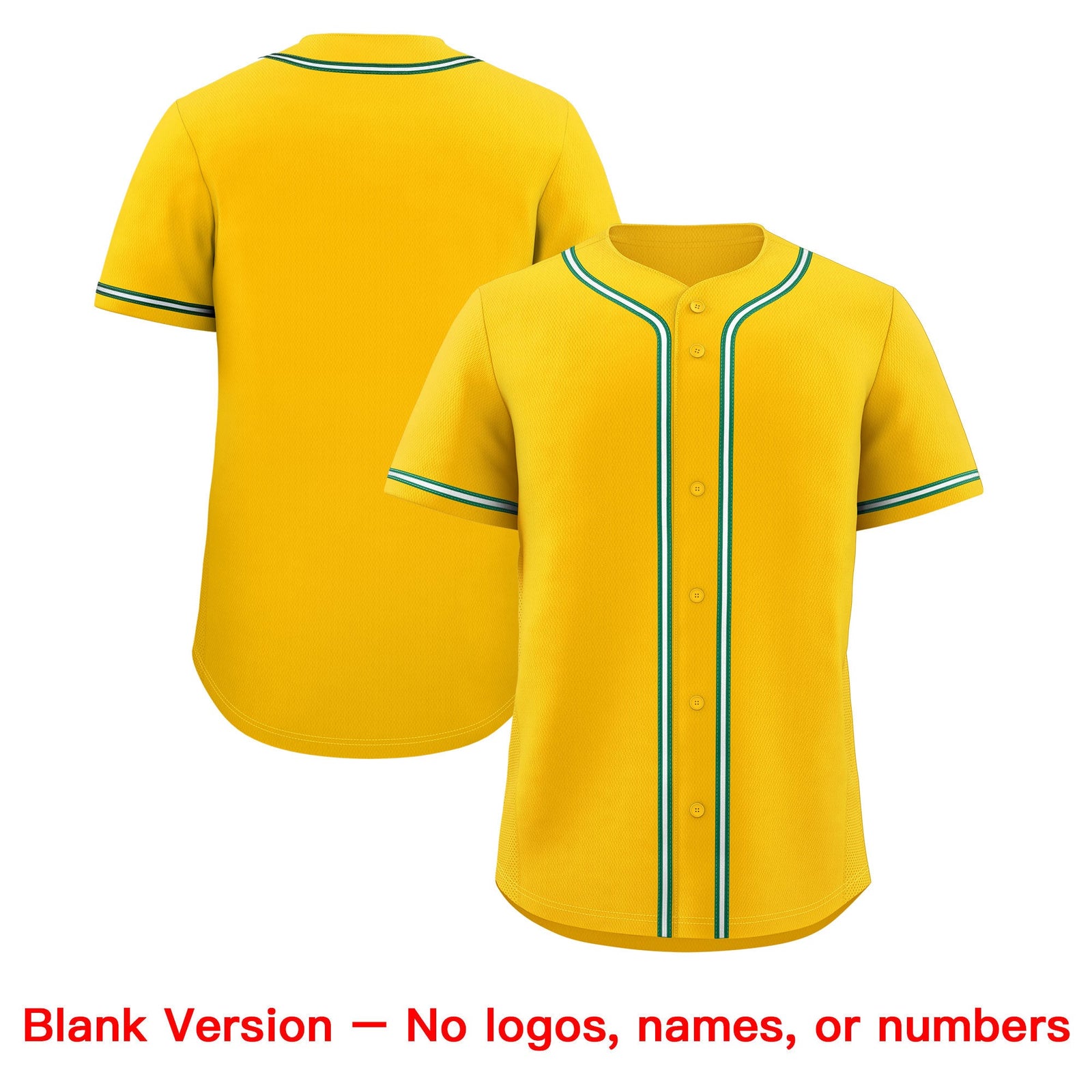 Custom Yellow Classic Style Stitched Sports Uniform Personalized For Teams Lightweight Baseball Jersey| KXKSHOP
