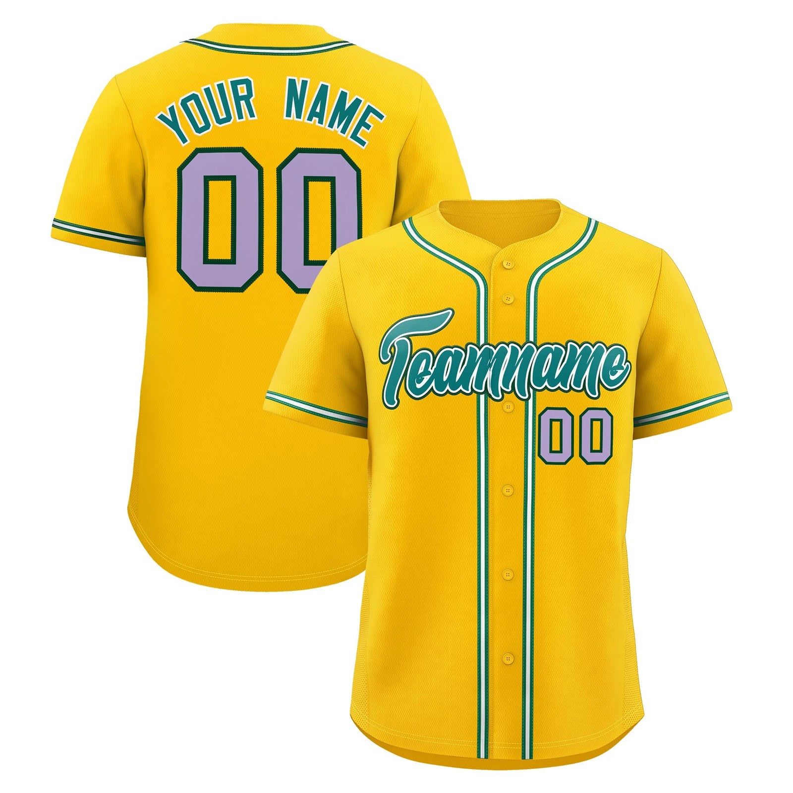 Custom Yellow Classic Style Stitched Sports Uniform Personalized For Teams Lightweight Baseball Jersey| KXKSHOP