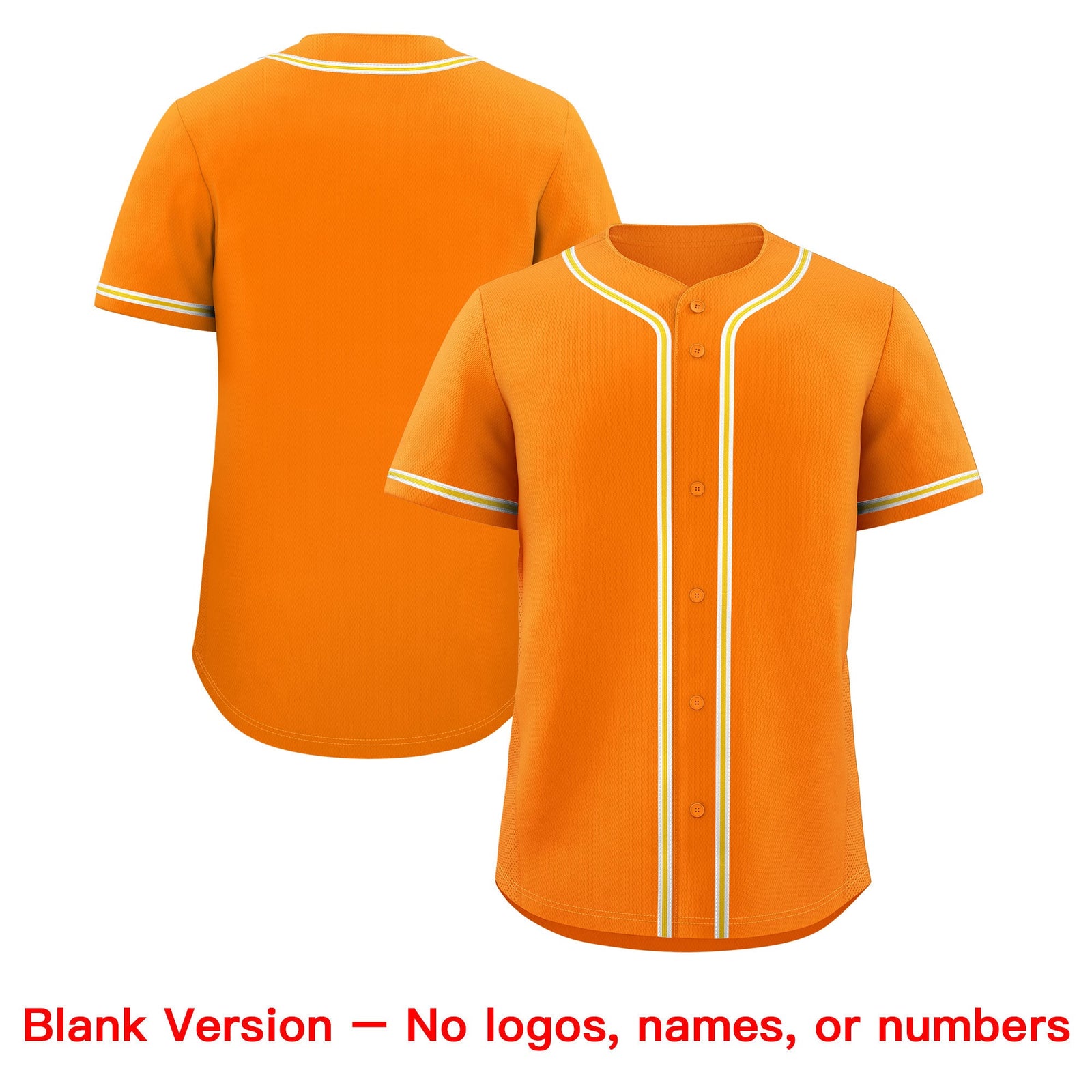 Custom Orange Classic Style Stitched Sports Uniform Personalized For Teams Quick Dry Baseball Jersey| KXKSHOP