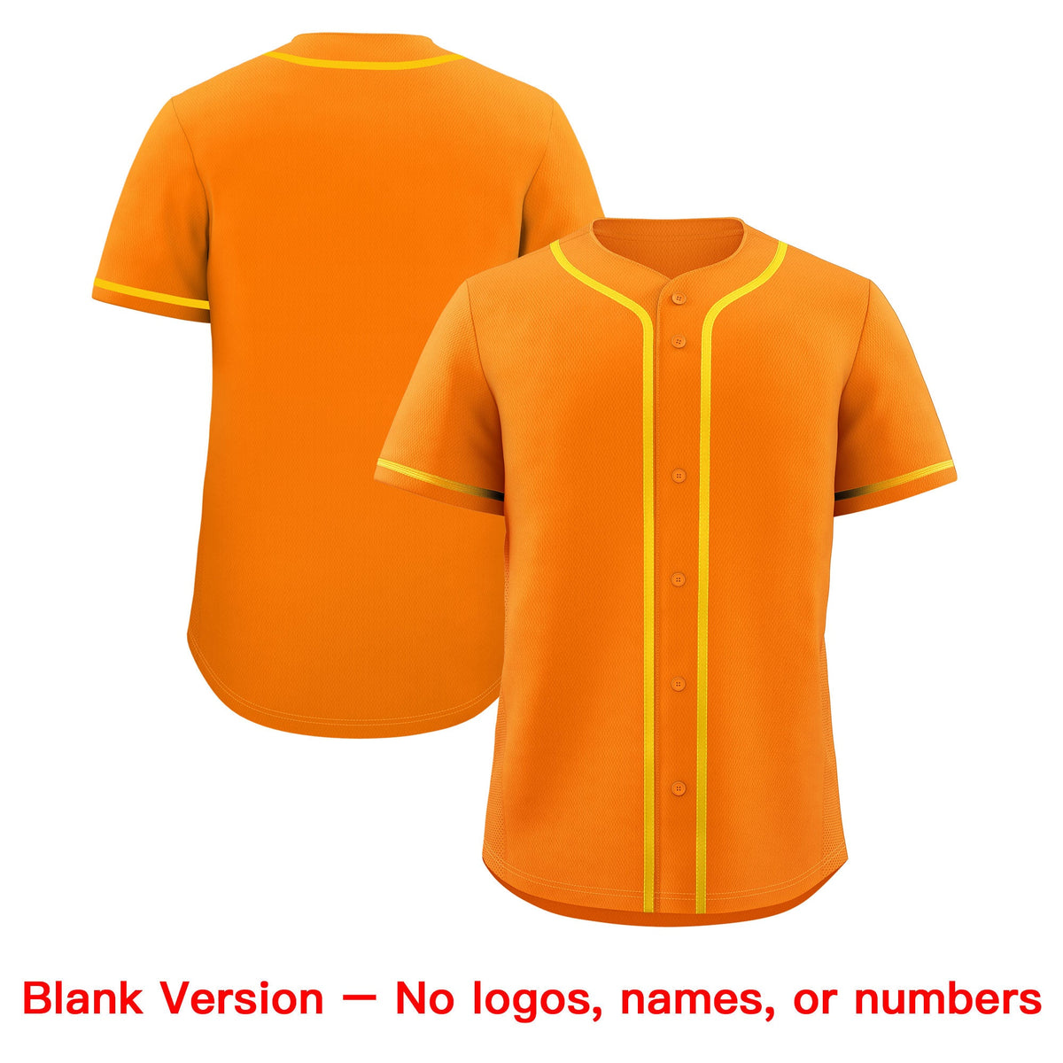 Custom Orange Classic Style Stitched Sports Uniform Personalized For Teams Lightweight Baseball Jersey| KXKSHOP