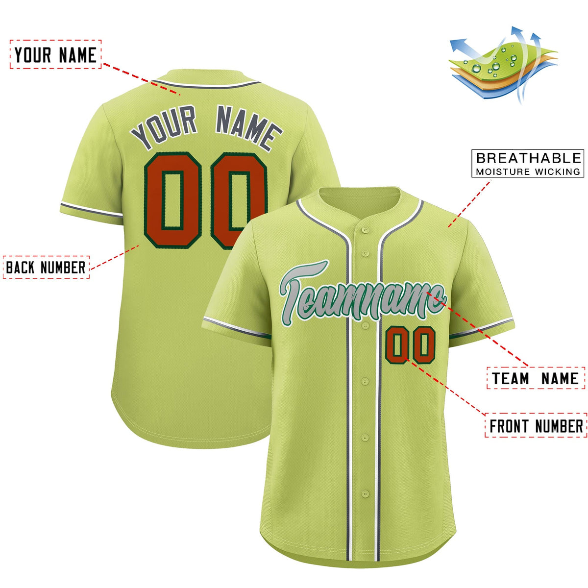 Custom Champagne Classic Style Stitched Sports Uniform Personalized For Teams Lightweight Baseball Jersey| KXKSHOP