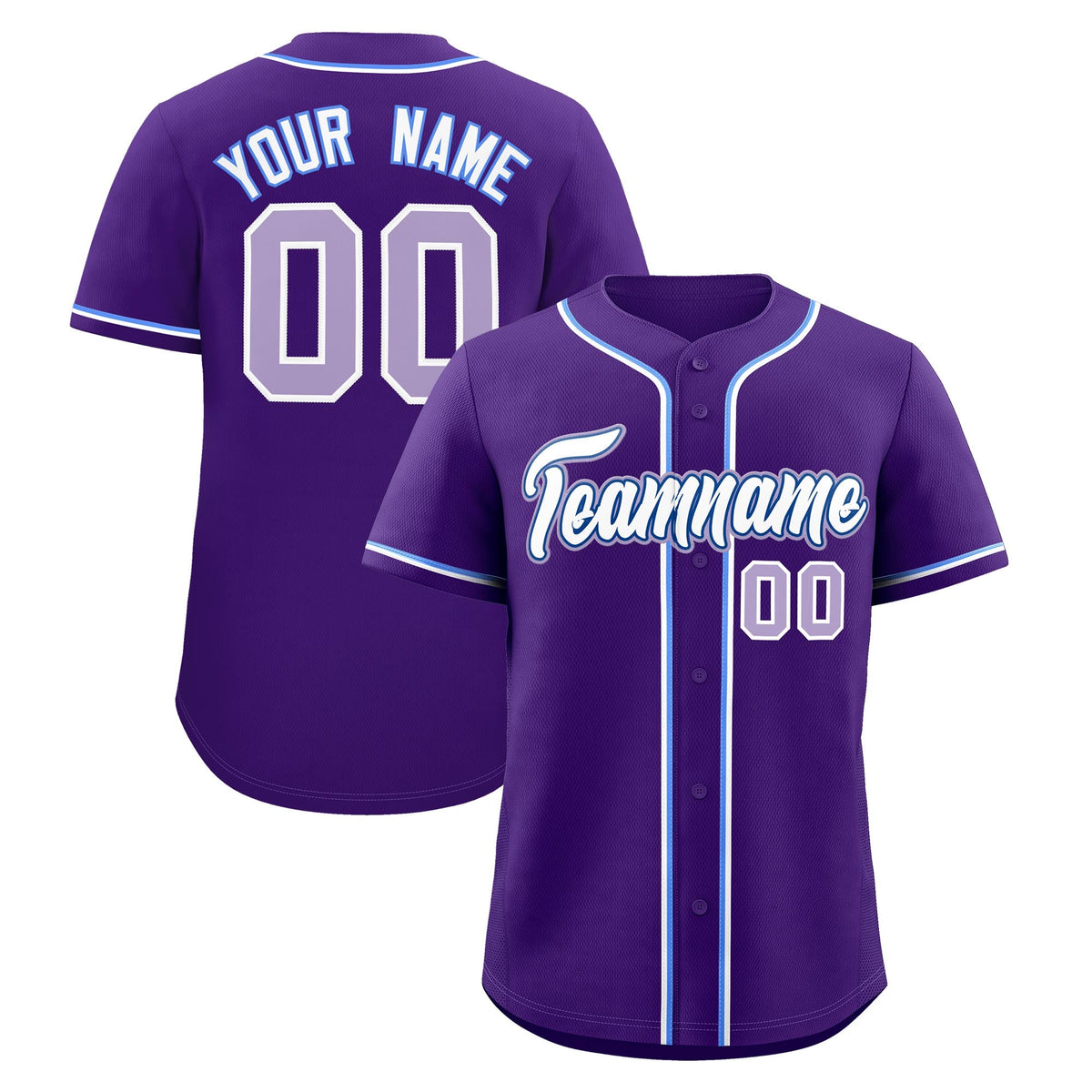 Custom Purple Classic Style Stitched Sports Uniform Personalized For Teams Lightweight Baseball Jersey| KXKSHOP
