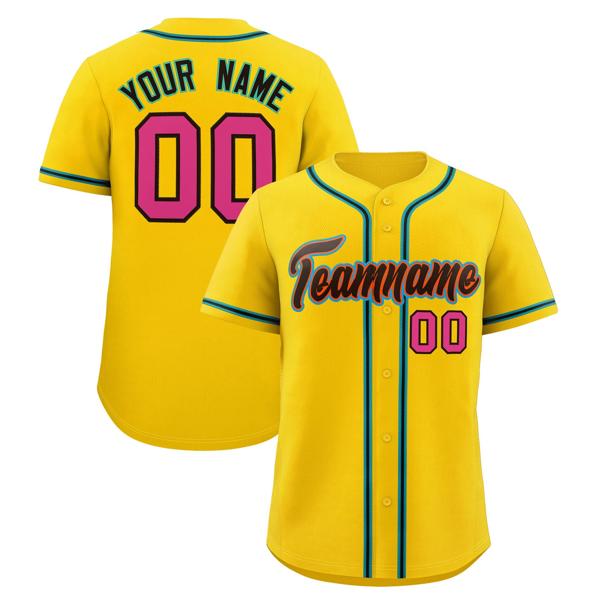 Custom Gold Classic Style Stitched Sports Uniform Personalized For Teams Quick Dry Baseball Jersey| KXKSHOP