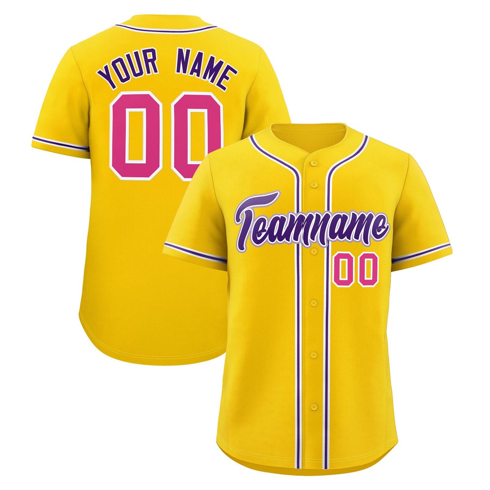 Custom Gold Classic Style Stitched Sports Uniform Personalized For Teams Lightweight Baseball Jersey| KXKSHOP