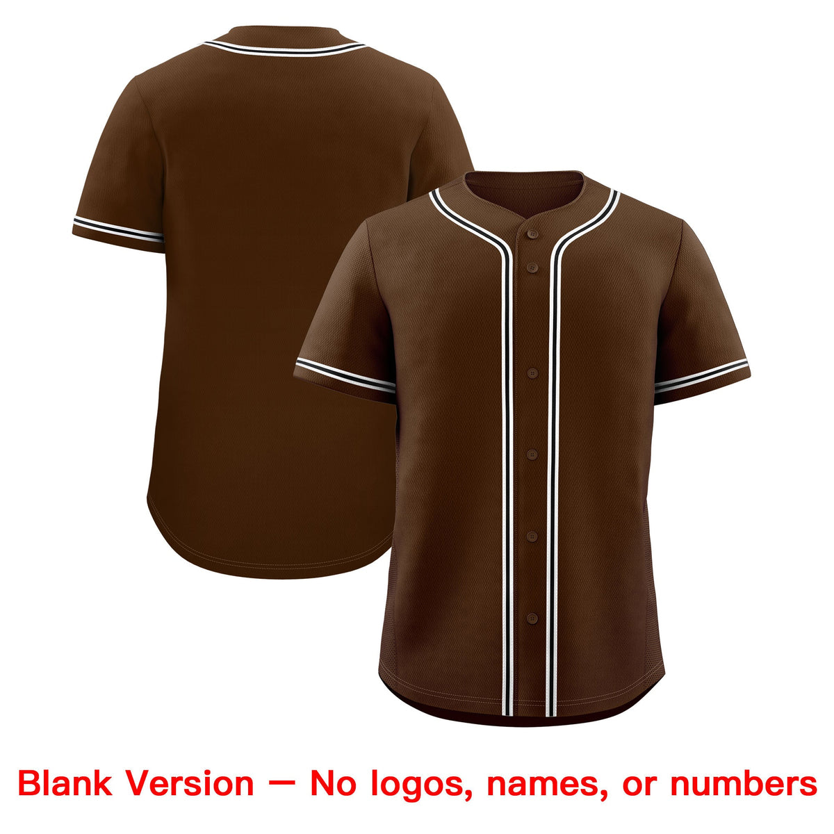 Custom Brown Classic Style Stitched Sports Uniform Personalized For Teams Lightweight Baseball Jersey| KXKSHOP