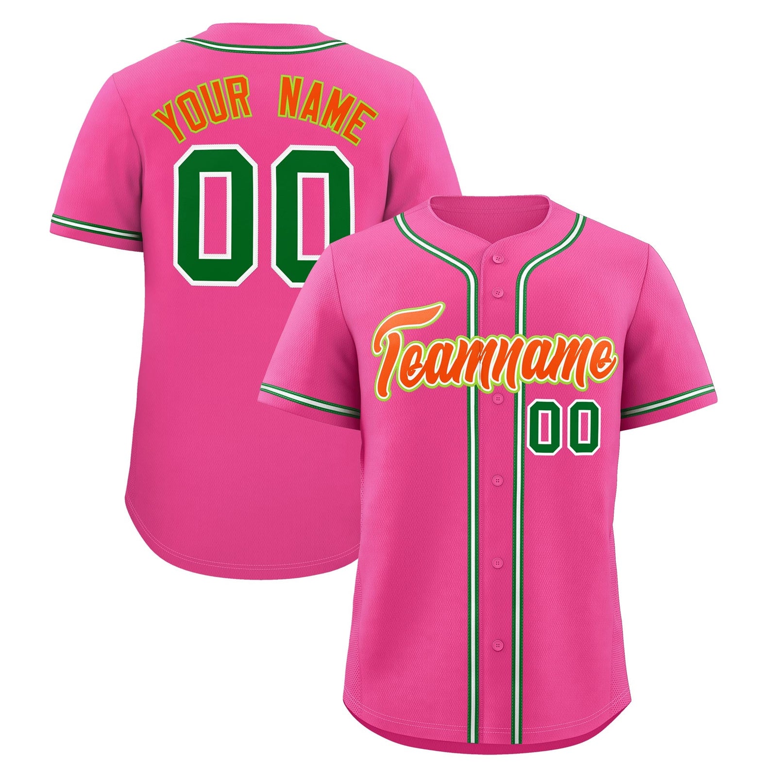 Custom Pink Classic Style Stitched Sports Uniform Personalized For Teams Lightweight Baseball Jersey| KXKSHOP