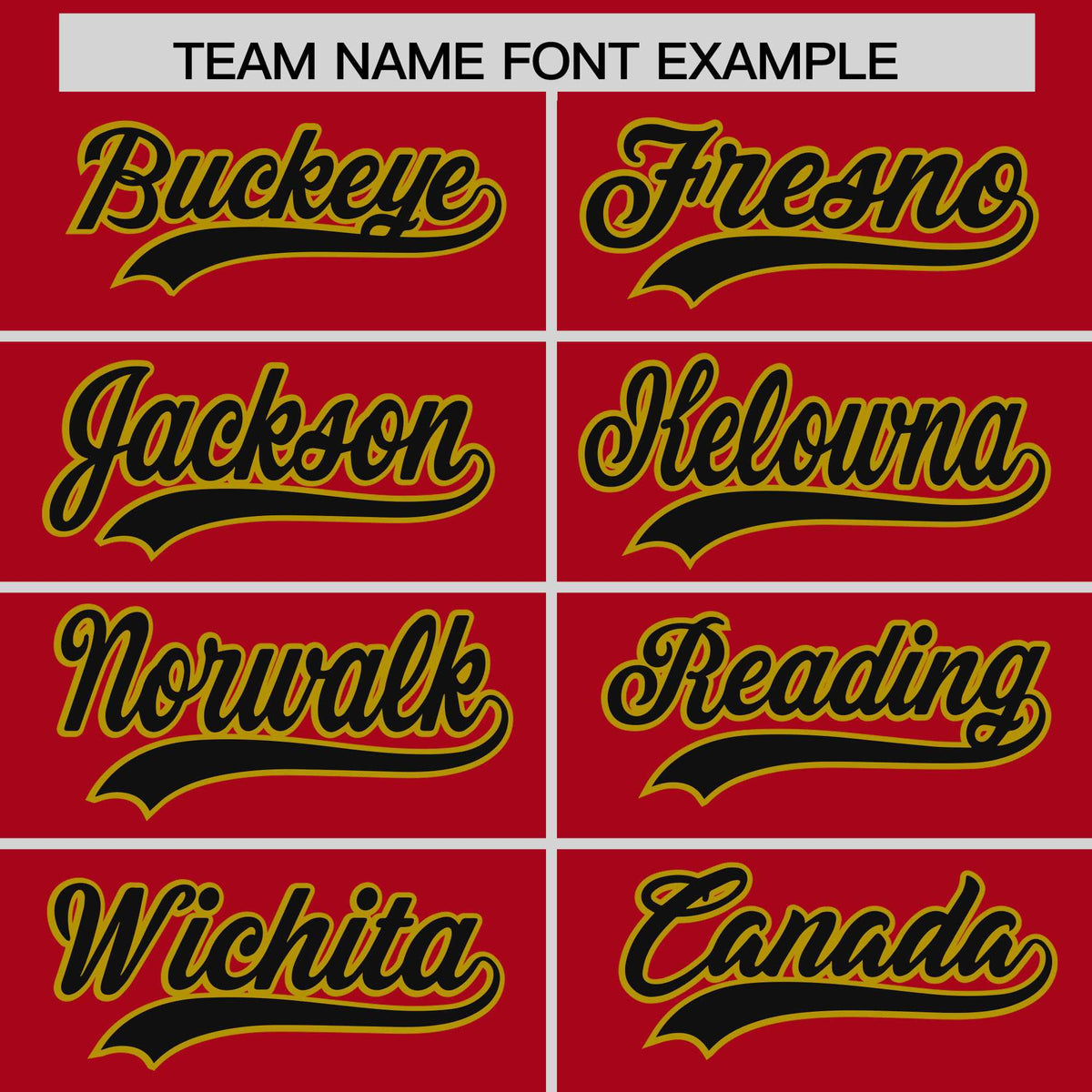 Custom Red Old Gold Baroque Style Personalized Baseball Jersey