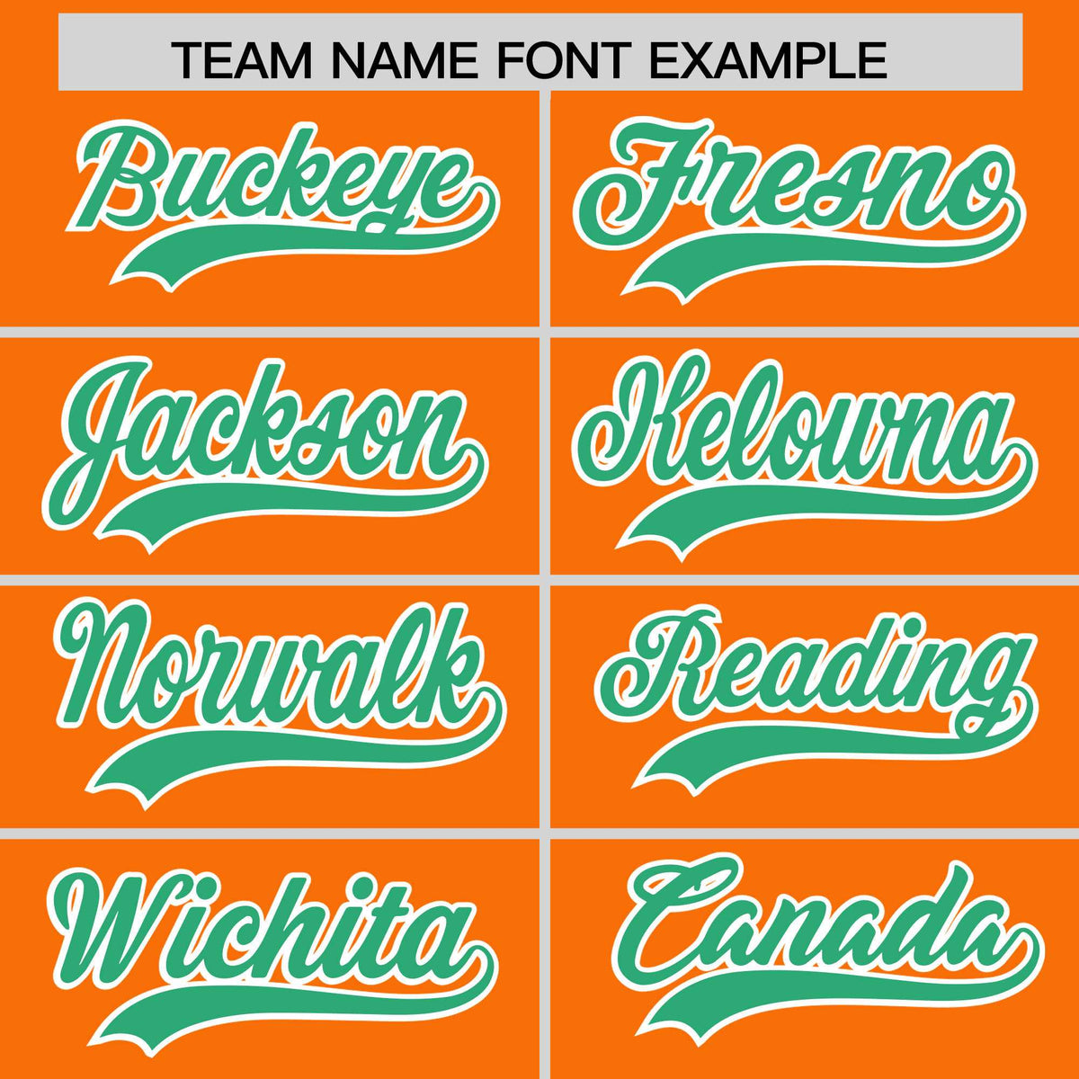 Custom Orange Bright Green Baroque Style Personalized Baseball Jersey