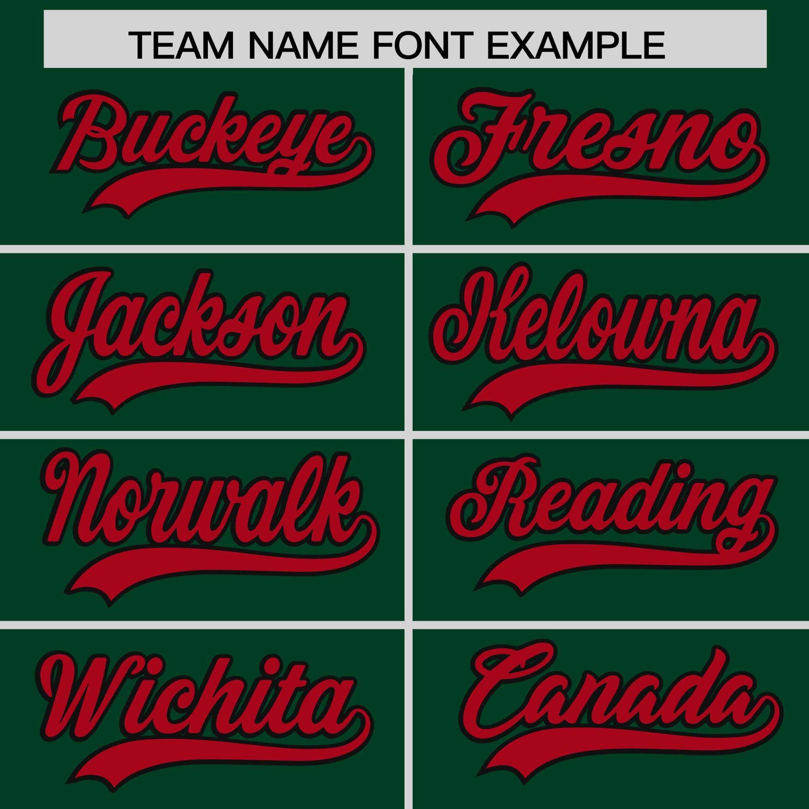 Custom Green Red Baroque Style Personalized Baseball Jersey