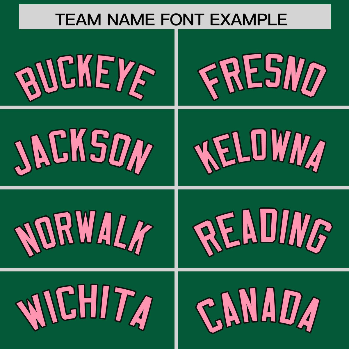 Custom Kelly Green Light Pink Baroque Style Personalized Baseball Jersey