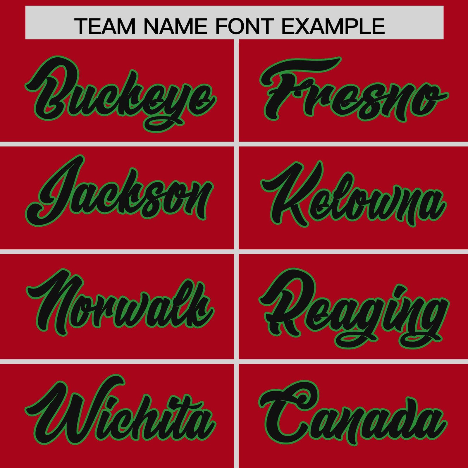 Custom Red Kelly Green Baroque Style Personalized Baseball Jersey