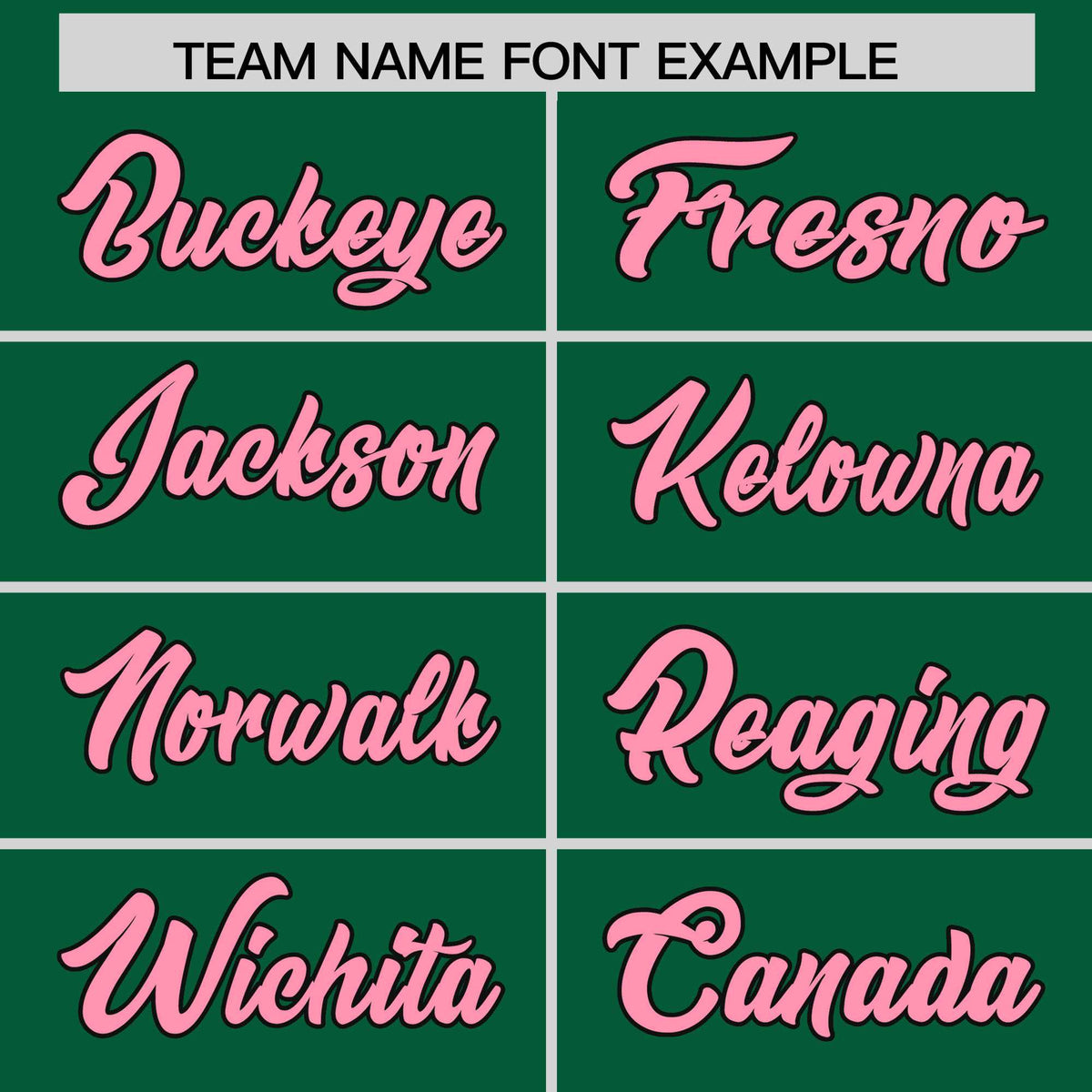 Custom Kelly Green Light Pink Baroque Style Personalized Baseball Jersey